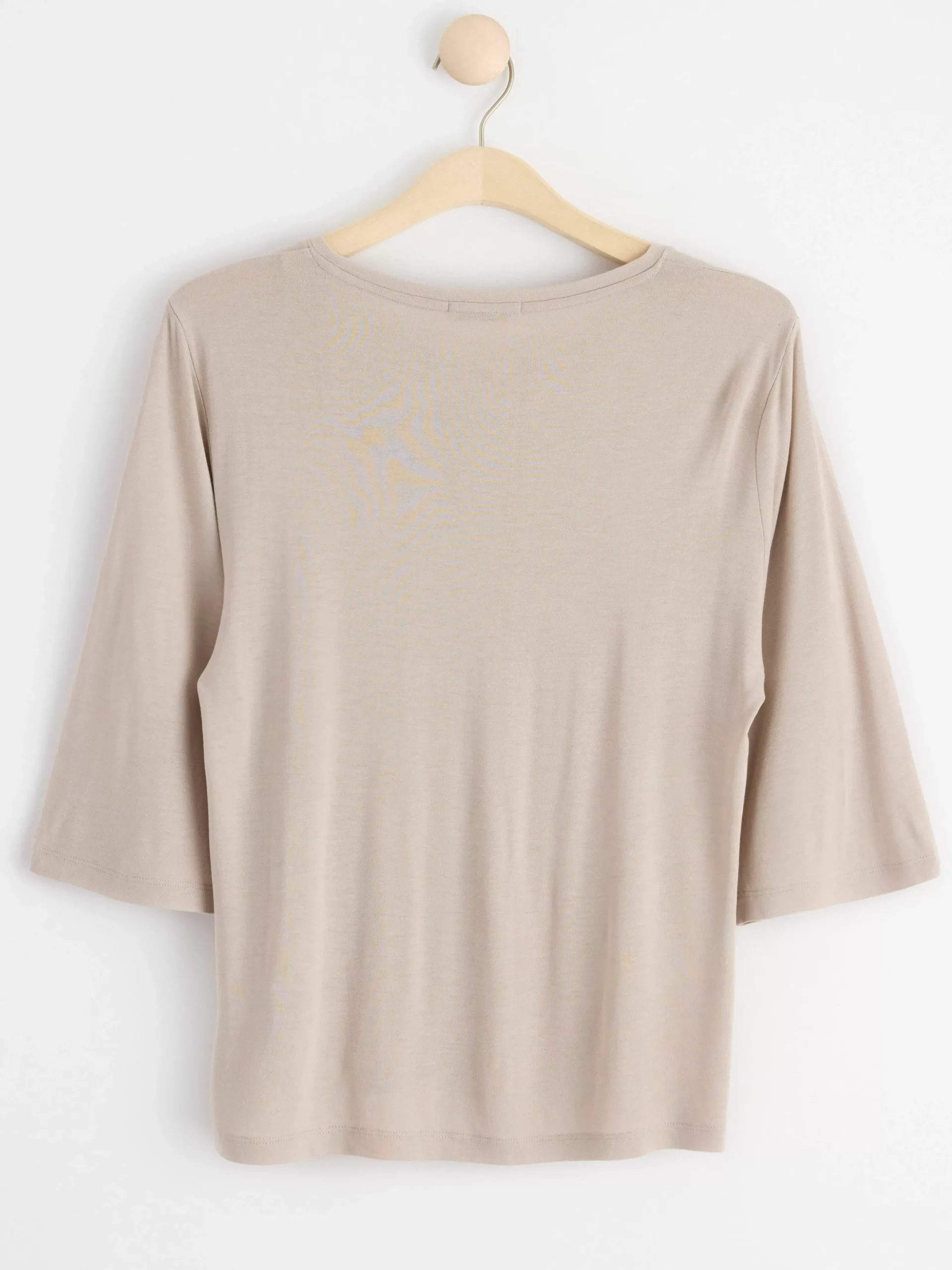 Toppar & T-Shirts>Lindex Topp Med Trekvartslang Arm Light Beige