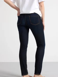 Jeans>Lindex Tova Morkbla Slim Fit Jeans Dark Denim