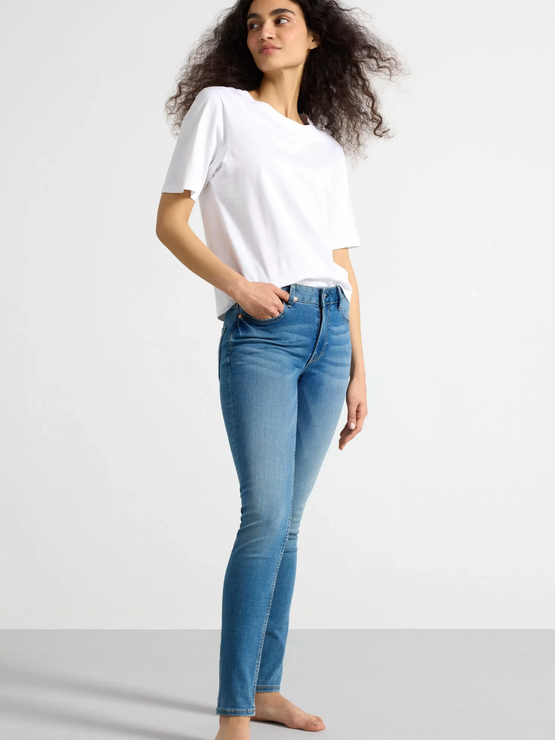 Jeans>Lindex Tova Slim Fit Jeans Denim Blue