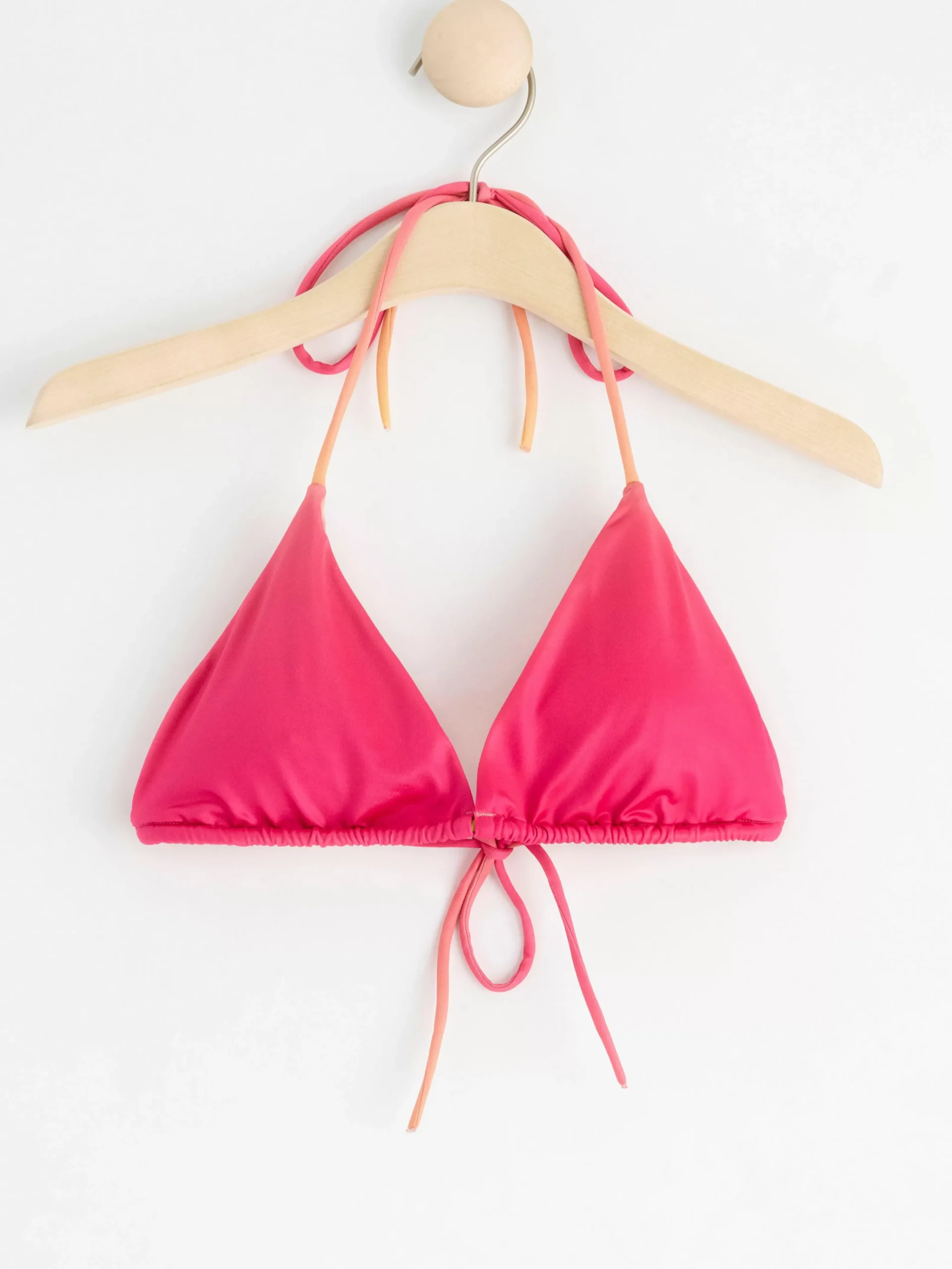 Badkläder>Lindex Trekantsbikini Overdel Dark Pink