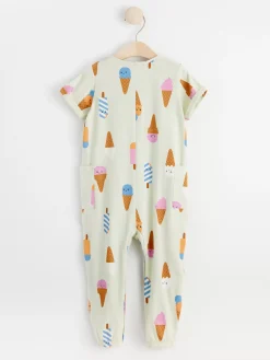 Jumpsuits & Onesies>Lindex Trikajumpsuit Med Glassar Light Dusty Green