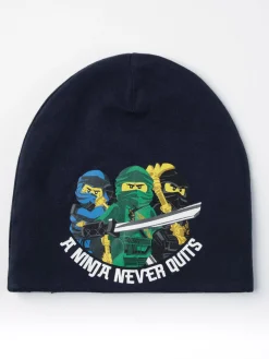 Accessoarer>Lindex Trikamossa Med Fleecefoder Och Ninjago-Tryck Blue