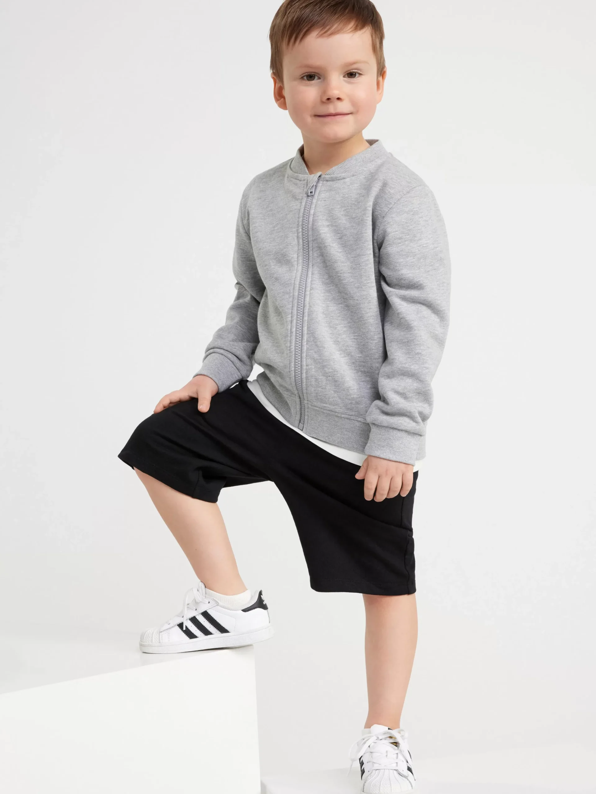 Tröjor & Cardigans>Lindex Troja Med Dragkedja Och Borstad Insida Grey Melange