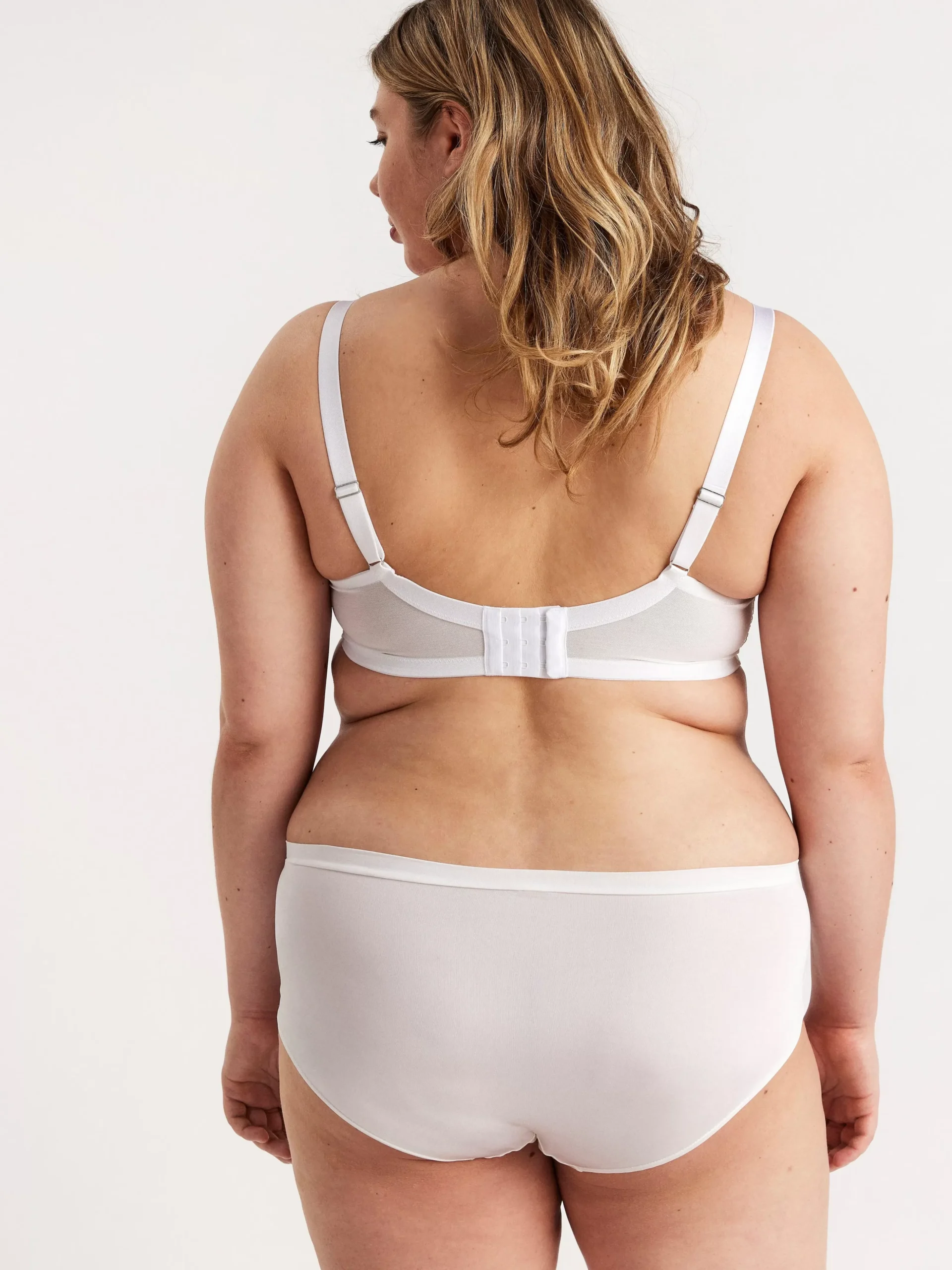 Trosor>Lindex Trosa Med Normalhog Midja Och Spets White