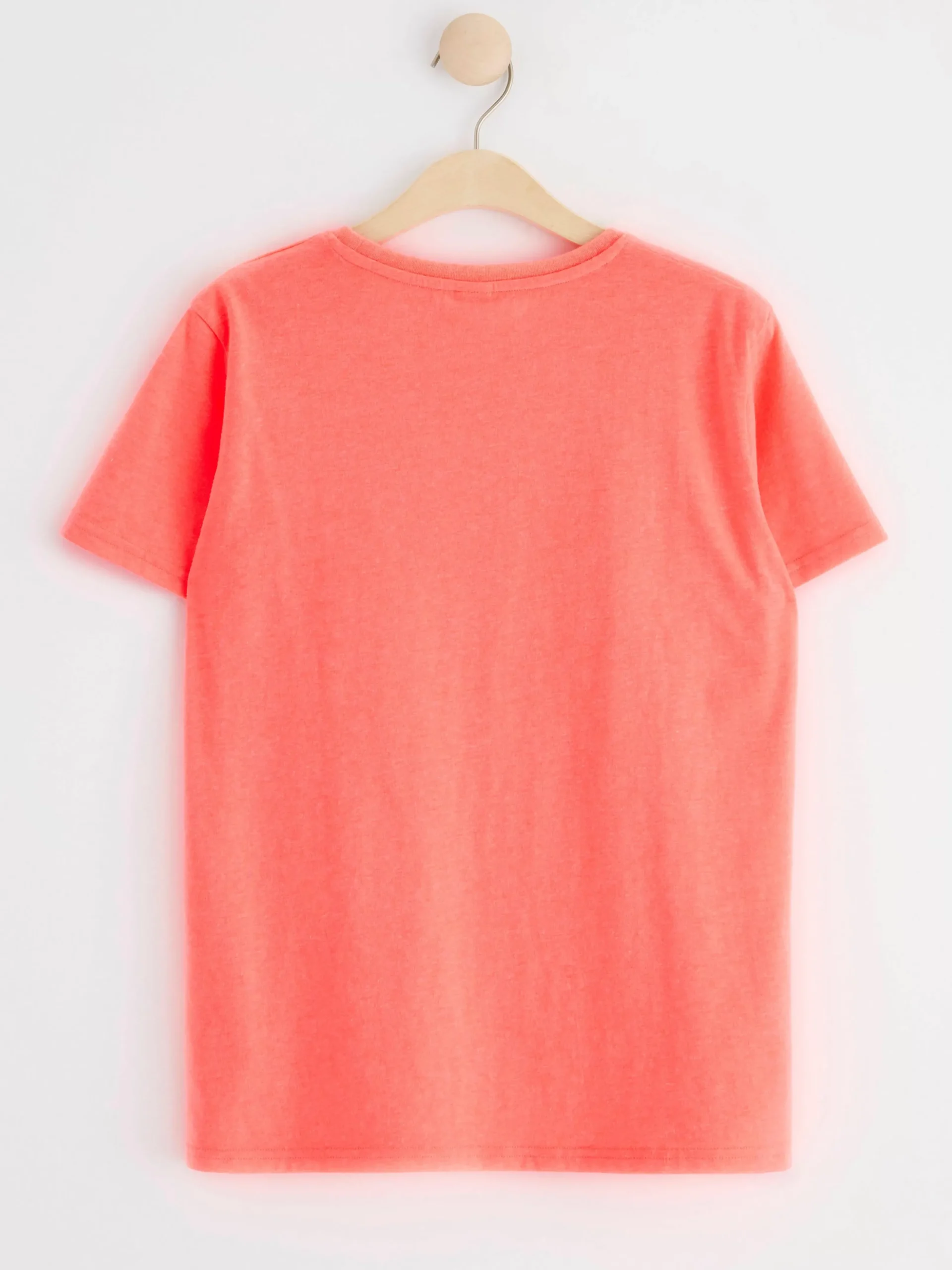 Toppar & T-Shirts>Lindex T-Shirt Dk Neon Coral