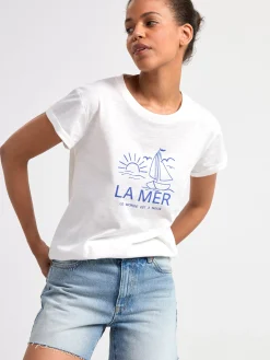 Toppar & T-Shirts>Lindex T-Shirt Off White