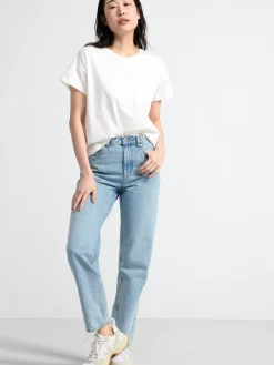 Toppar & T-Shirts>Lindex T-Shirt I Bomull White