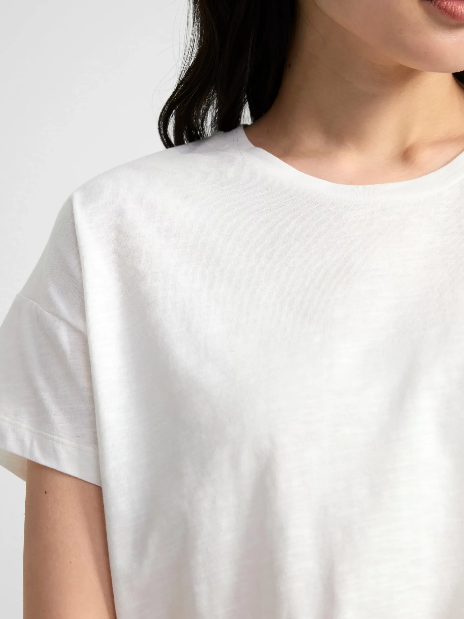 Toppar & T-Shirts>Lindex T-Shirt I Bomull White