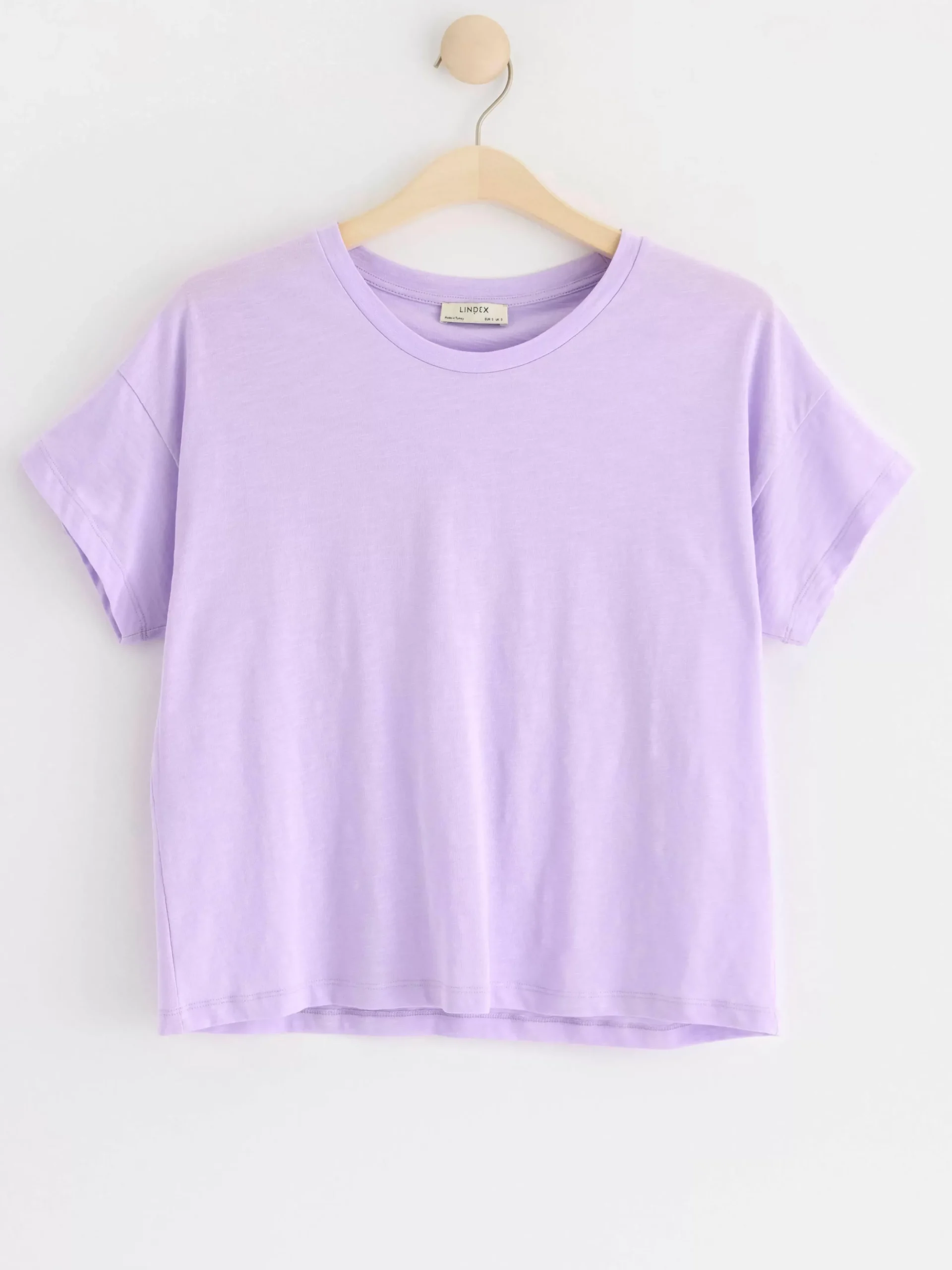 Toppar & T-Shirts>Lindex T-Shirt I Bomull Light Lilac