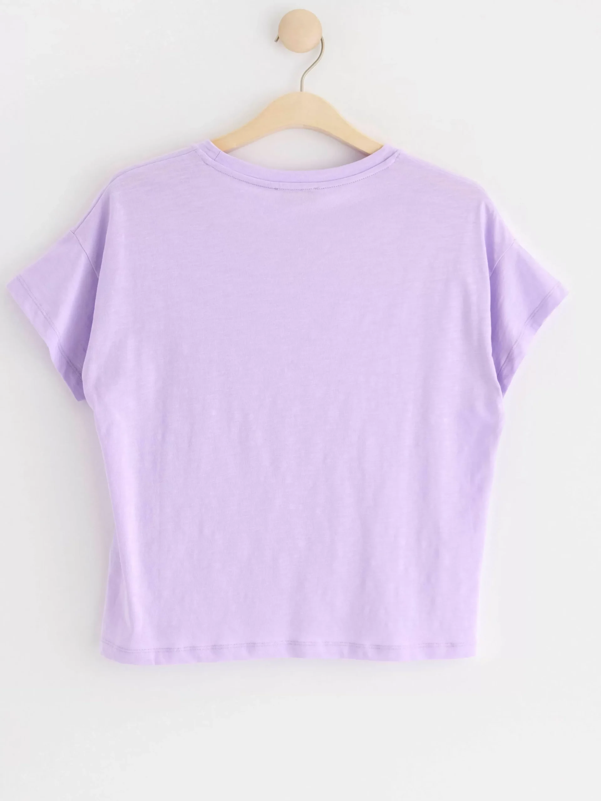 Toppar & T-Shirts>Lindex T-Shirt I Bomull Light Lilac