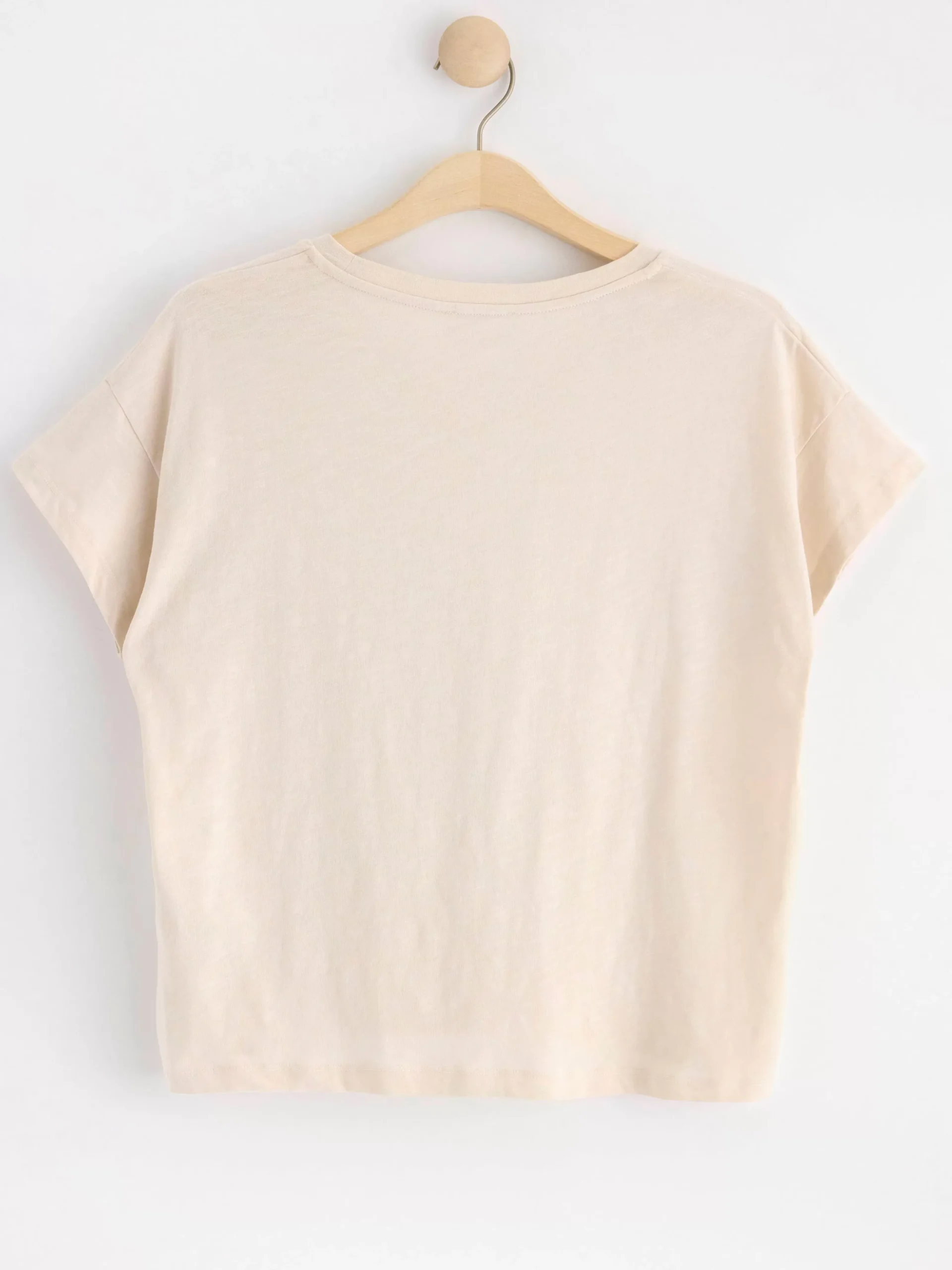 Toppar & T-Shirts>Lindex T-Shirt I Bomull Light Beige