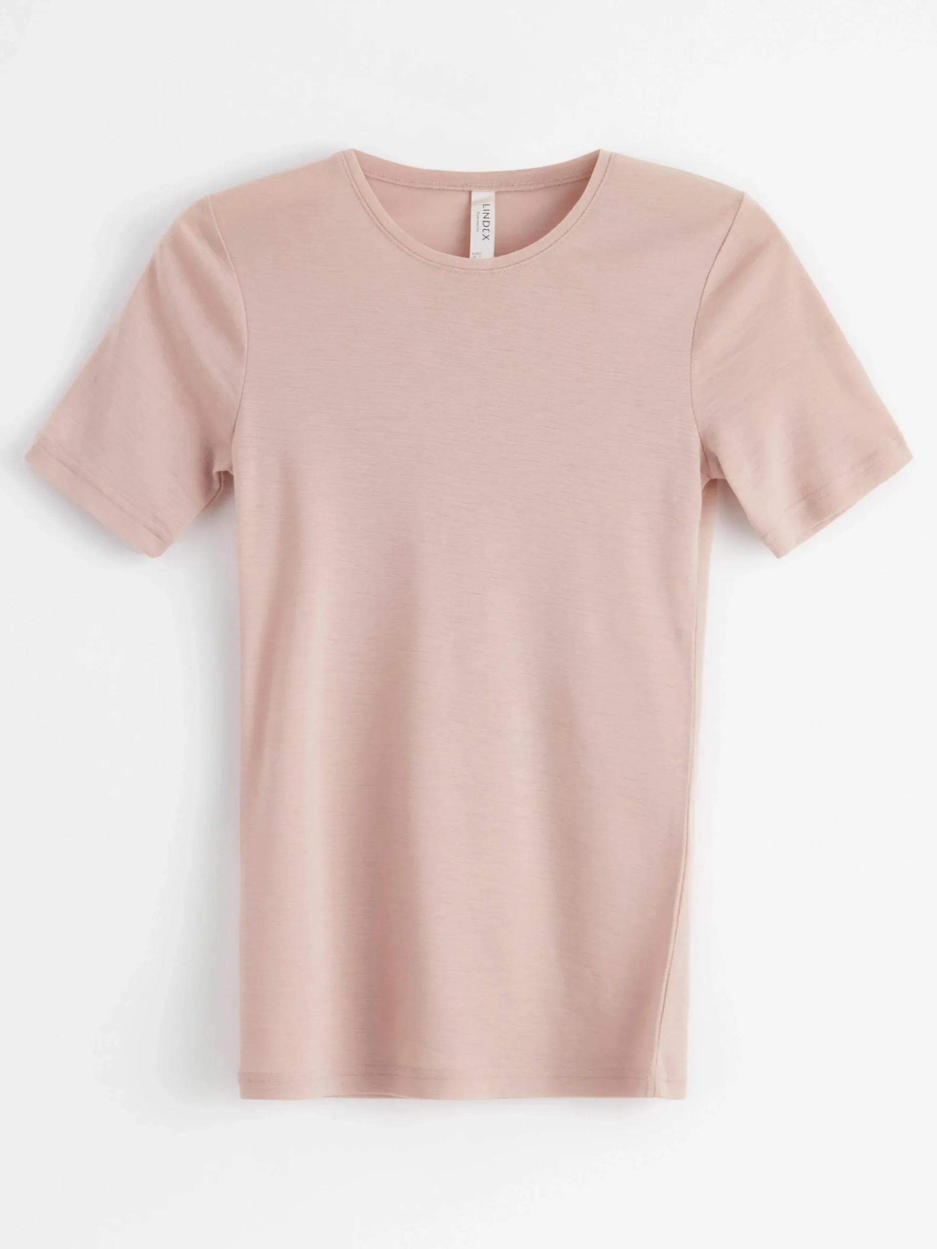 Toppar & T-Shirts>Lindex T-Shirt I Merinoull Dusty Beige