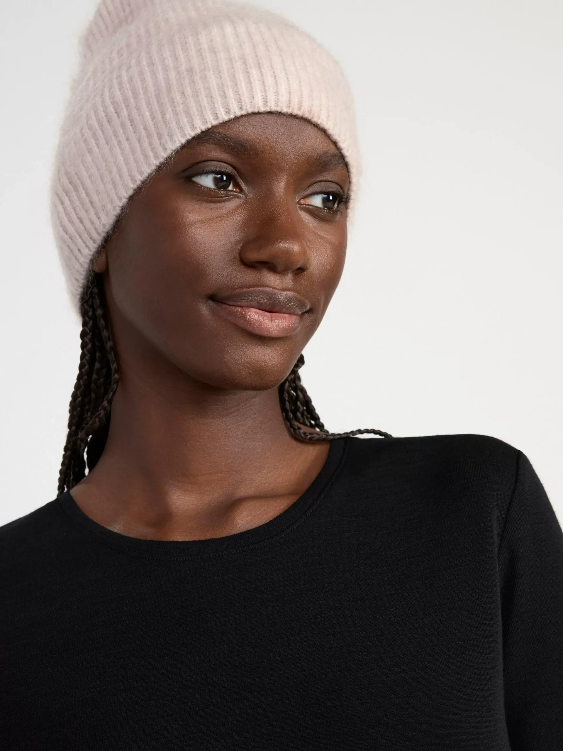 Toppar & T-Shirts>Lindex T-Shirt I Merinoull Black