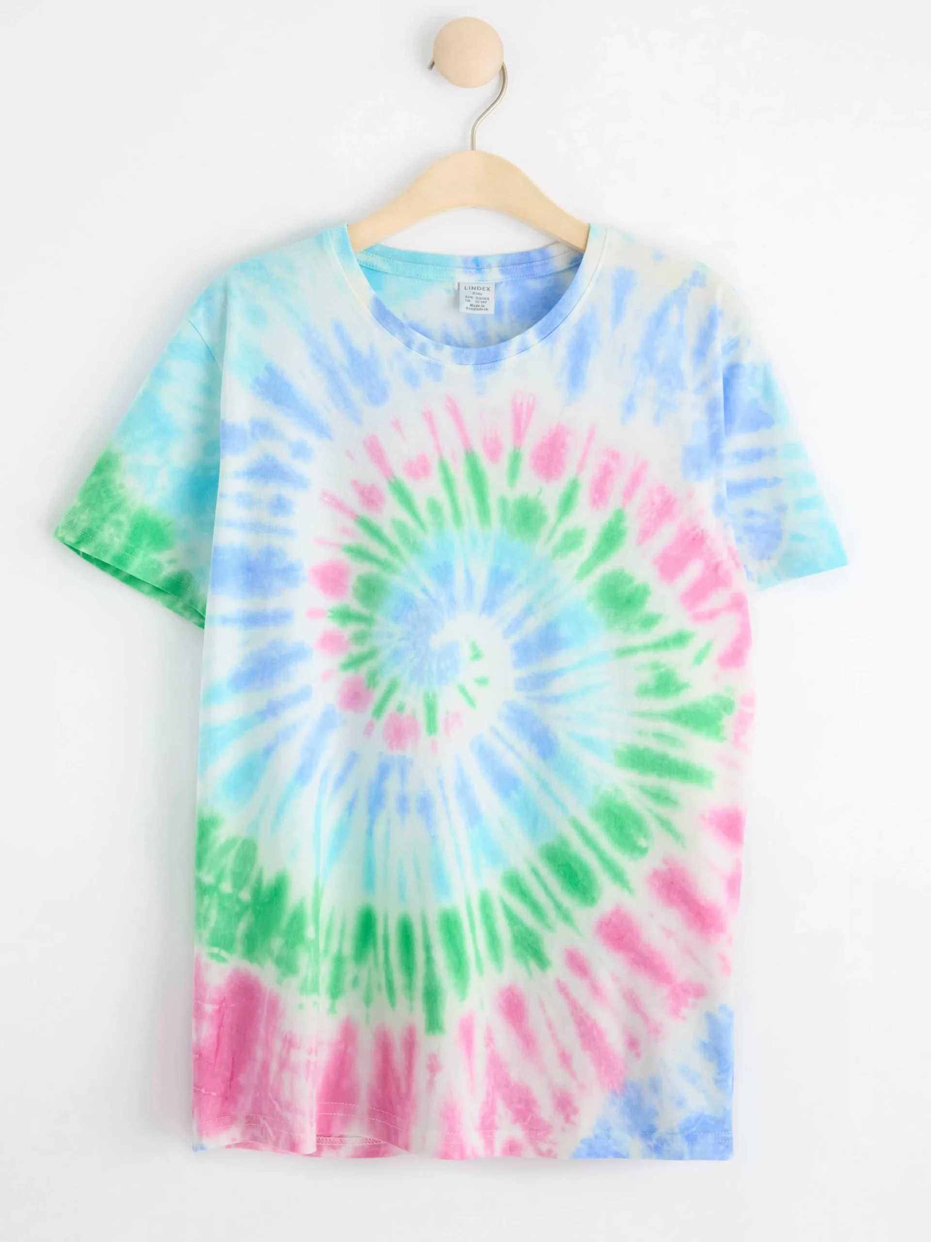 Toppar & T-Shirts>Lindex T-Shirt Med Batikmonster Pink