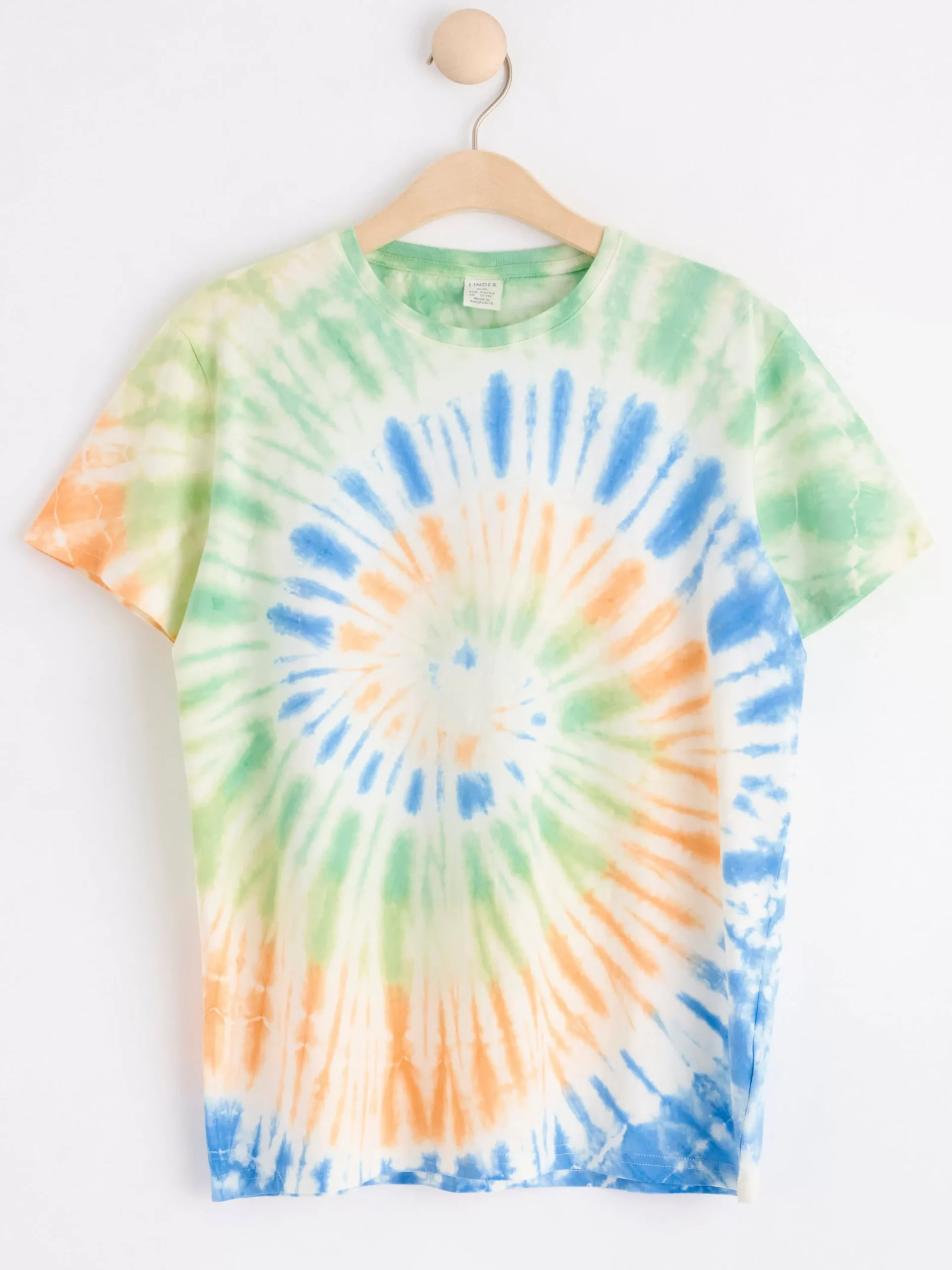 Toppar & T-Shirts>Lindex T-Shirt Med Batikmonster Orange