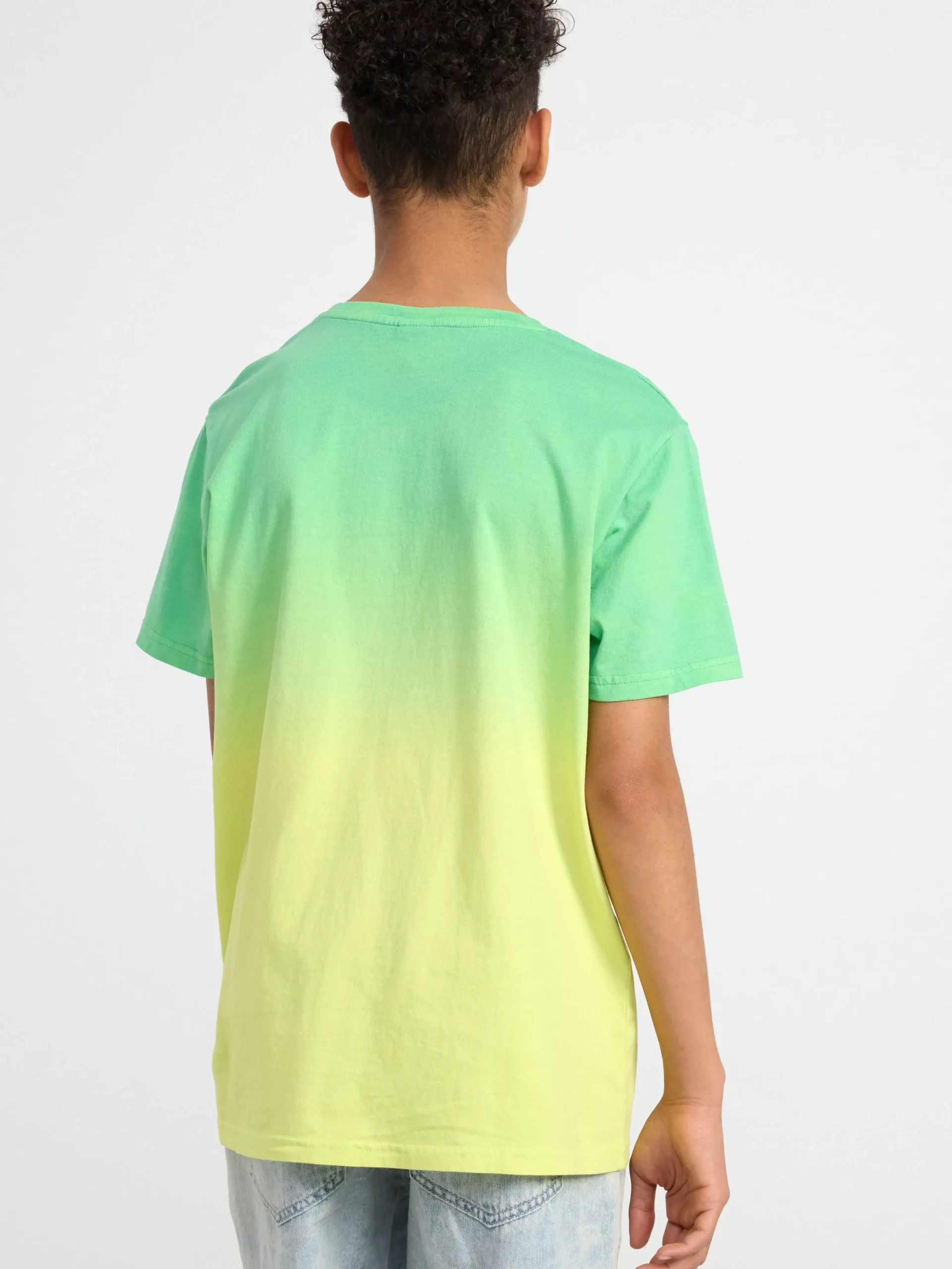 Toppar & T-Shirts>Lindex T-Shirt Med Batikmonster Aqua