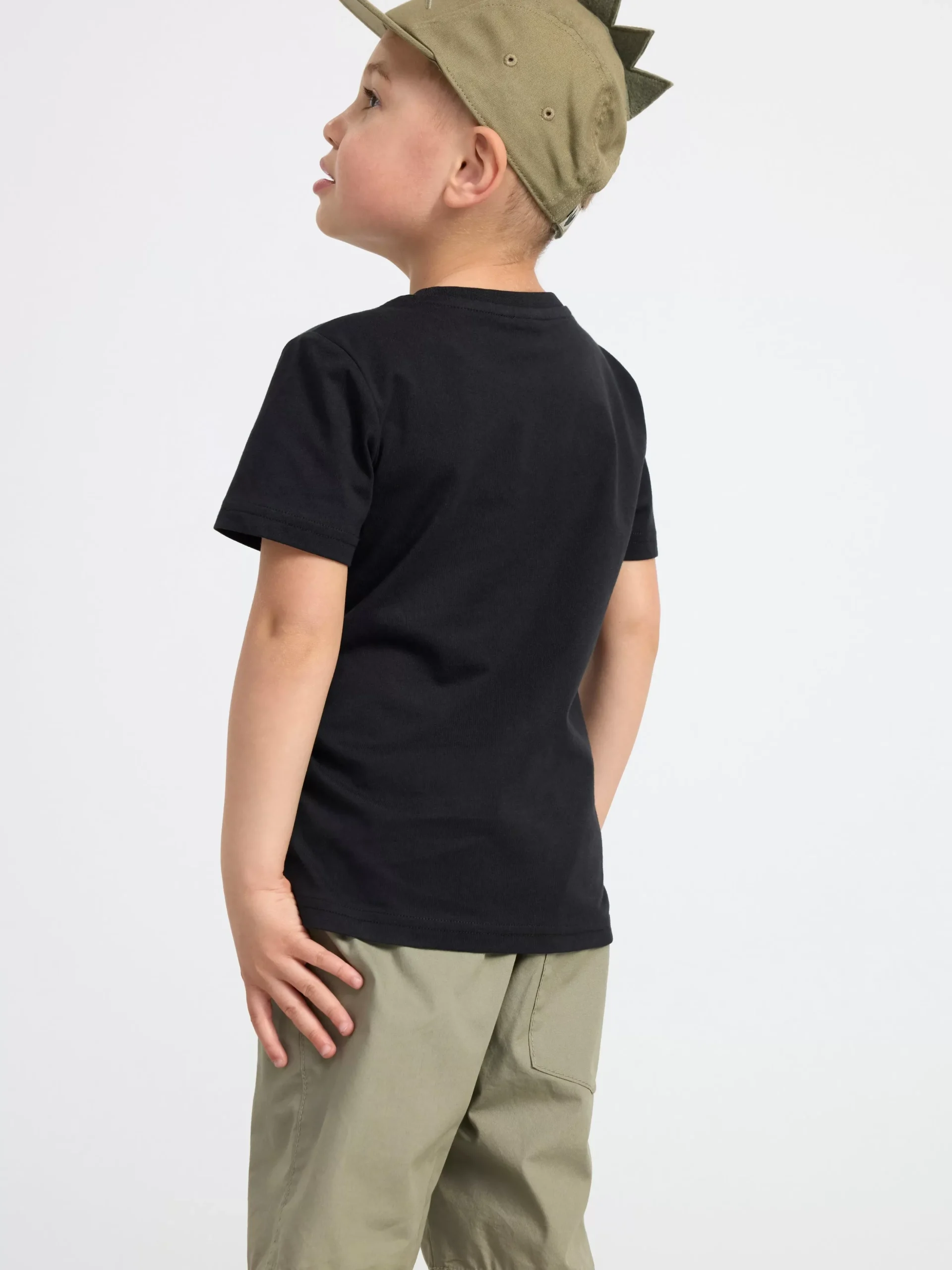 Toppar & T-Shirts>Lindex T-Shirt Med Dinosaurie Off Black
