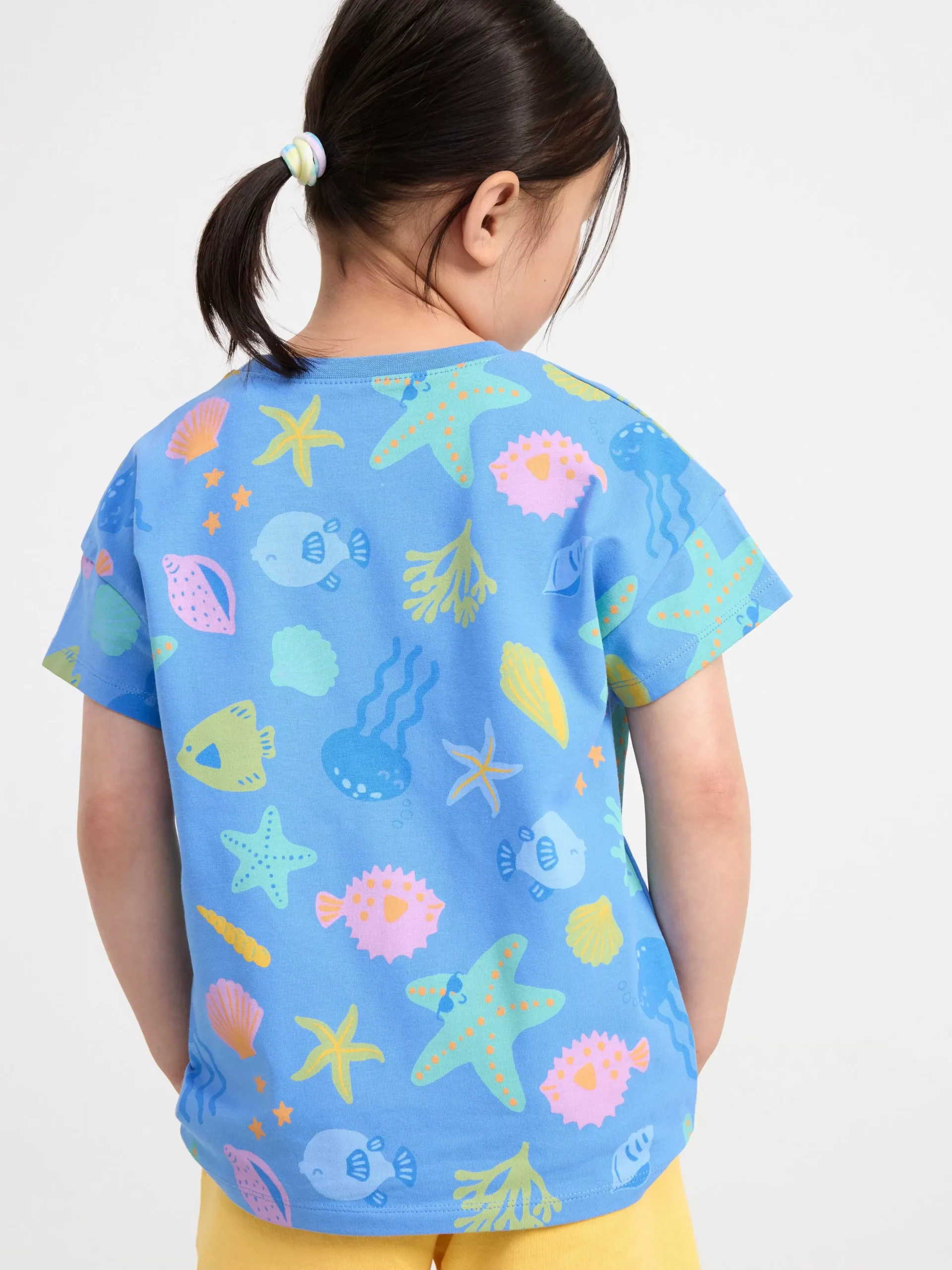 Toppar & T-Shirts>Lindex T-Shirt Med Havsdjur Blue
