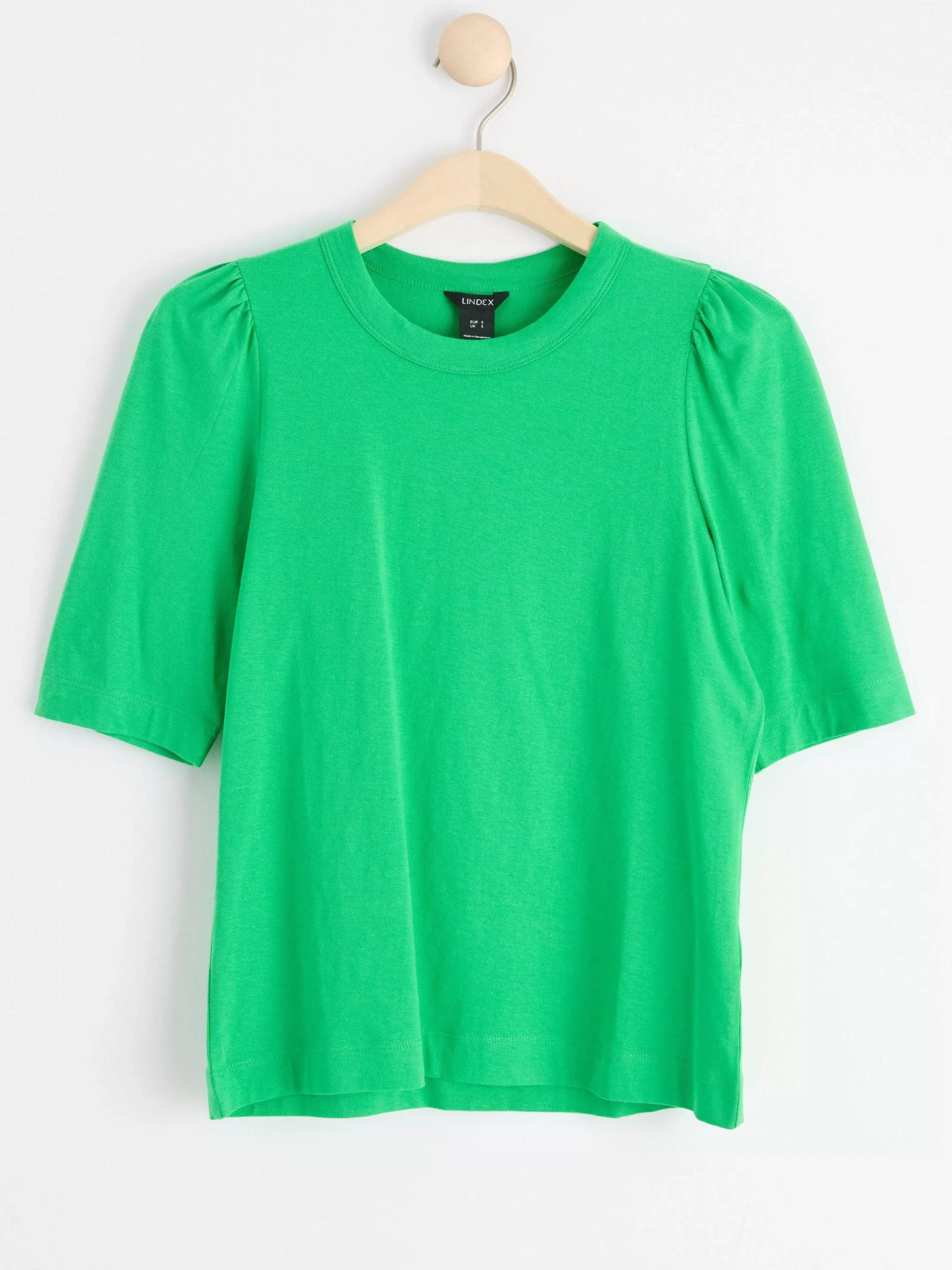Toppar & T-Shirts>Lindex T-Shirt Med Puffarm I Bomull Green