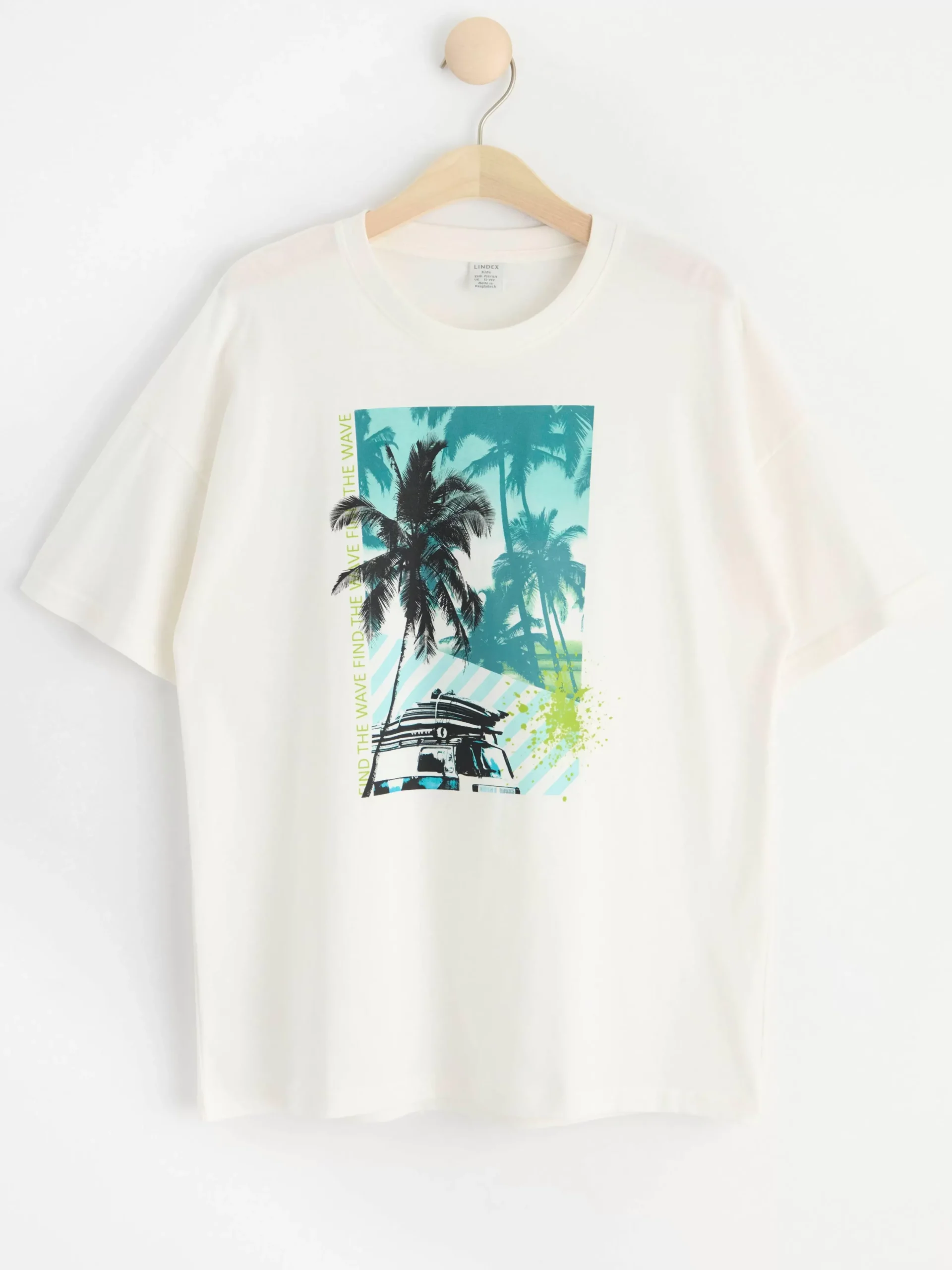 Toppar & T-Shirts>Lindex T-Shirt Med Tryck Off White