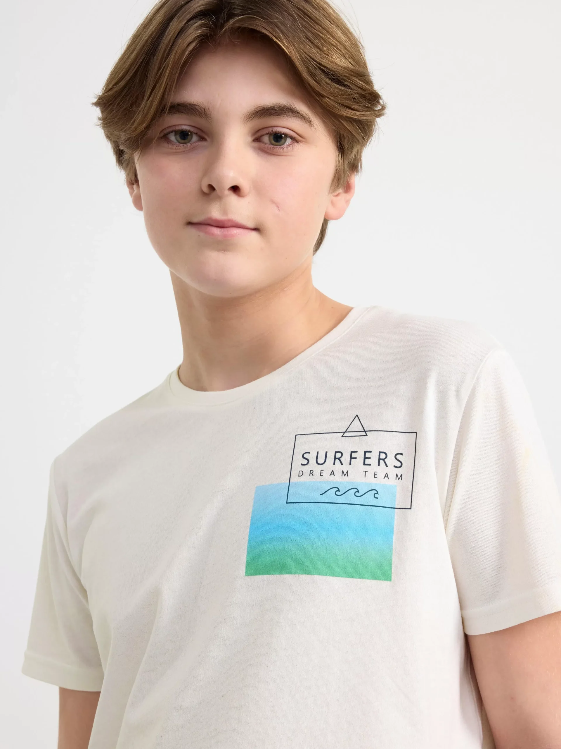 Toppar & T-Shirts>Lindex T-Shirt Med Tryck Off White