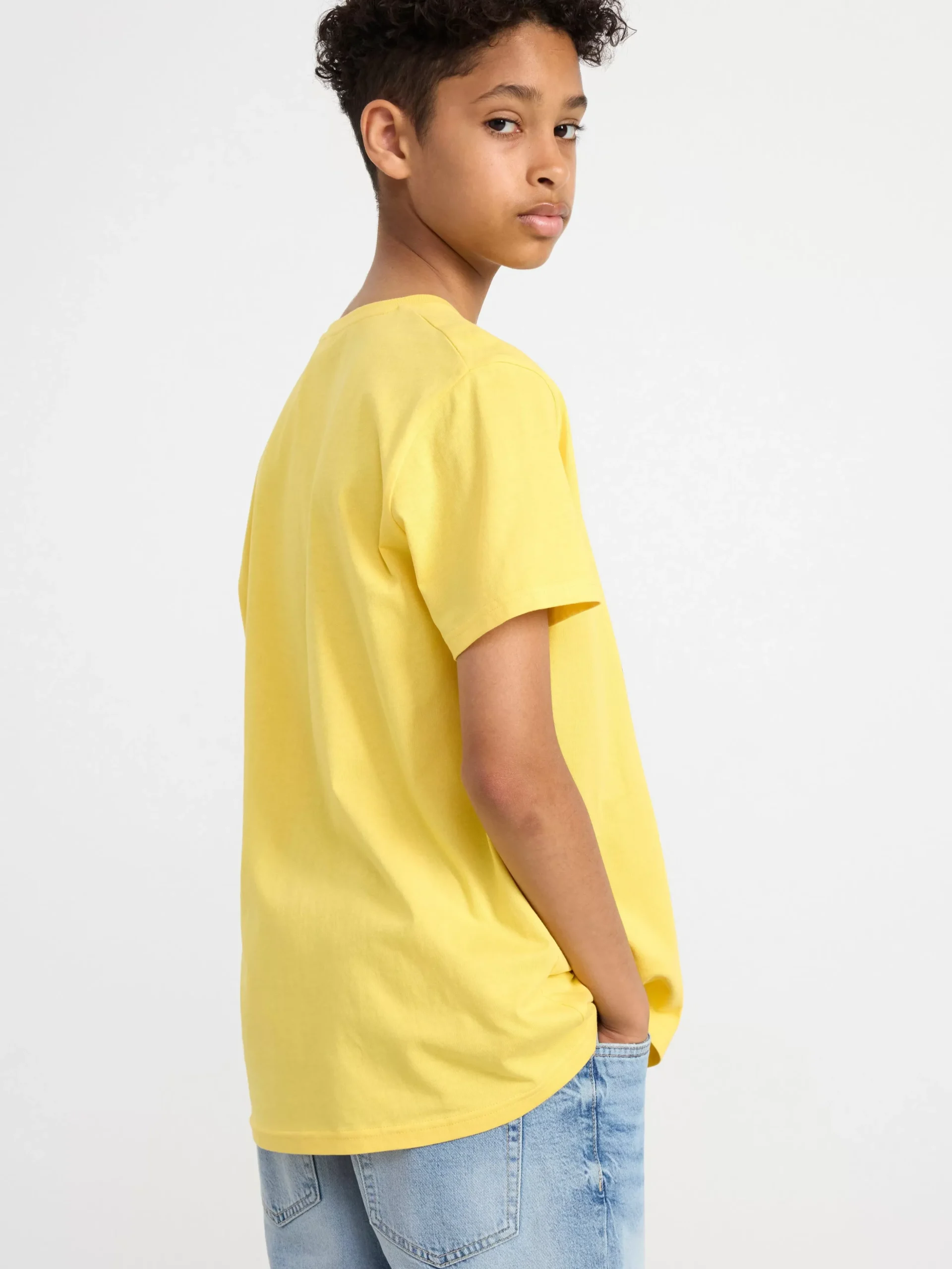 Toppar & T-Shirts>Lindex T-Shirt Med Tryck Light Yellow