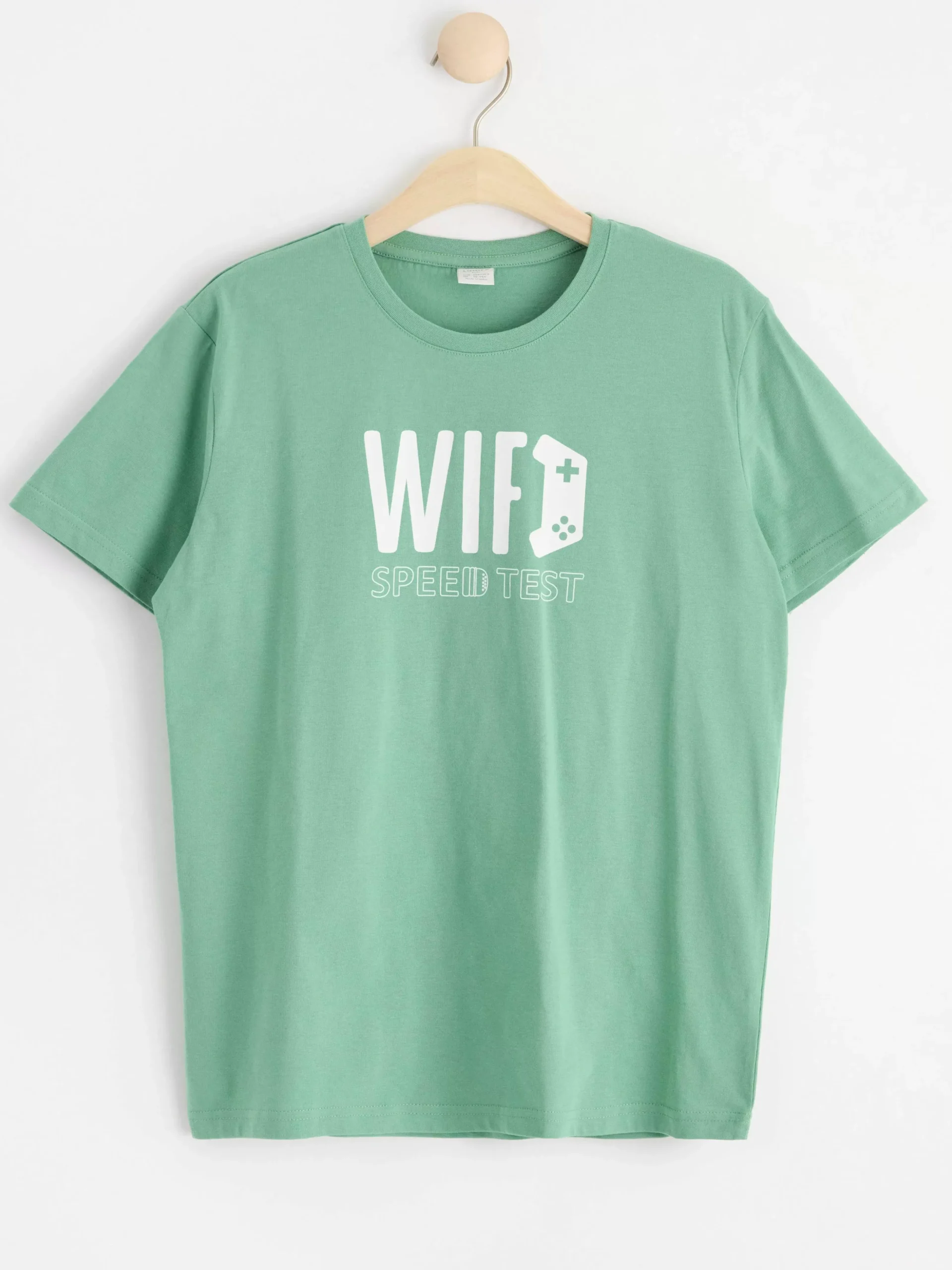 Toppar & T-Shirts>Lindex T-Shirt Med Tryck Dusty Green