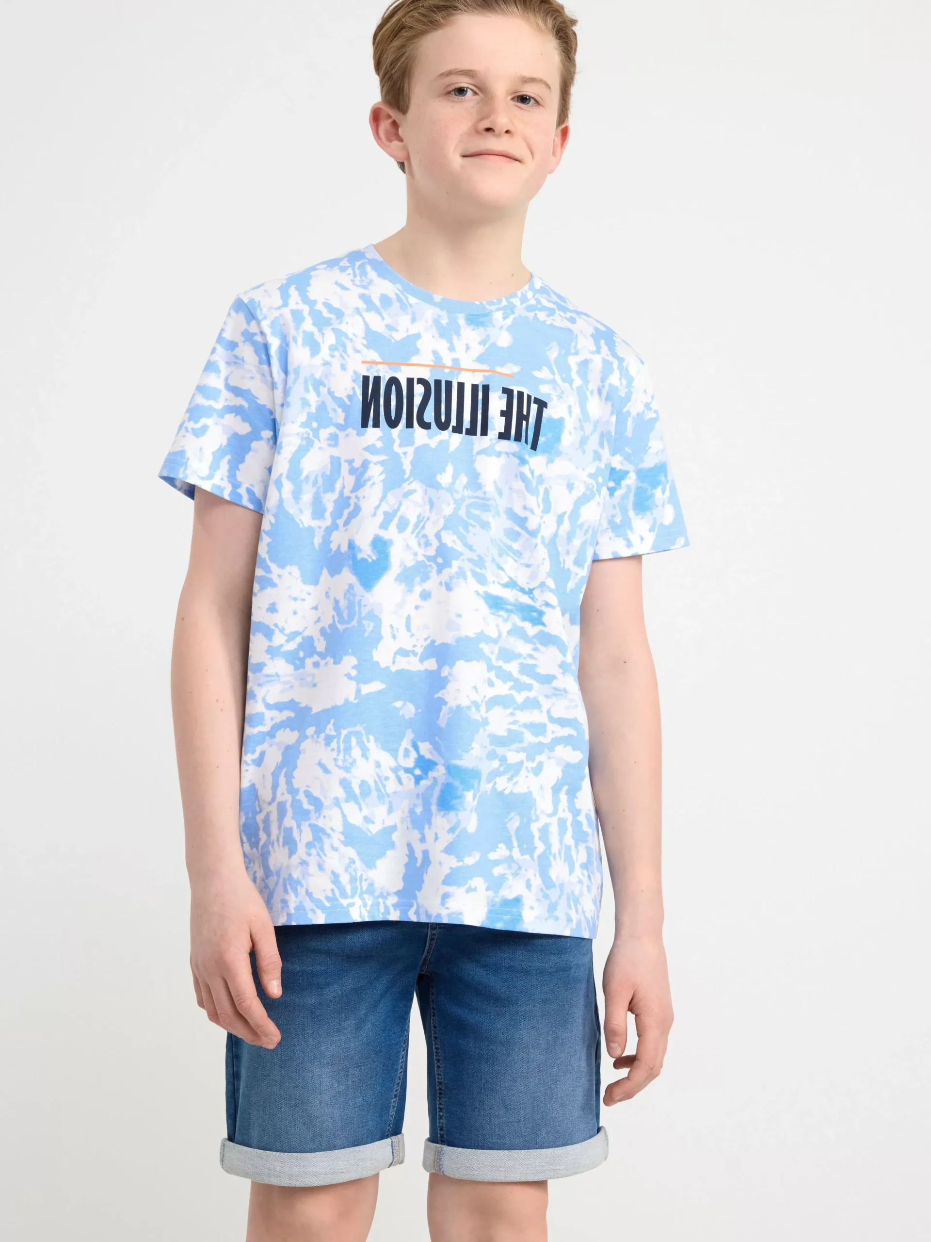 Toppar & T-Shirts>Lindex T-Shirt Med Tryck Light Dusty White
