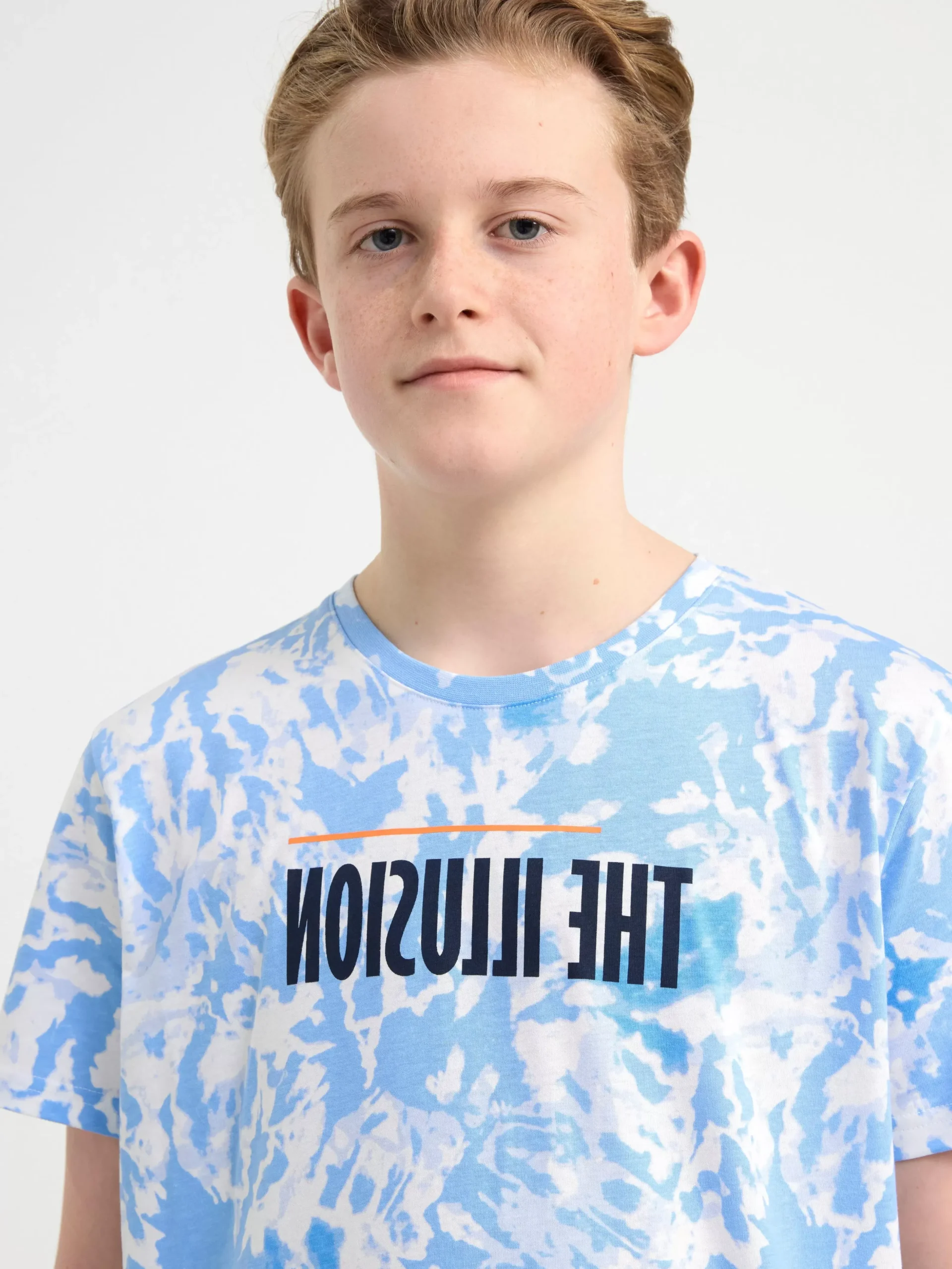 Toppar & T-Shirts>Lindex T-Shirt Med Tryck Light Dusty White