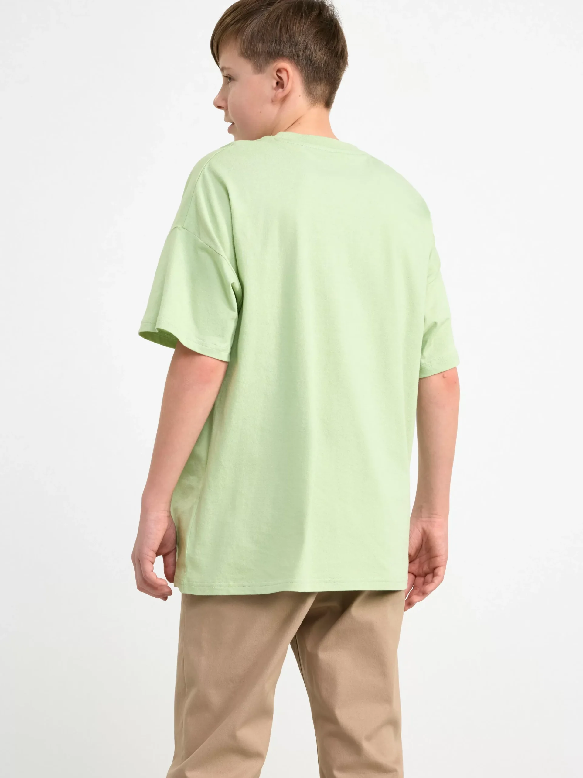 Toppar & T-Shirts>Lindex T-Shirt Med Tryck Light Dusty Green