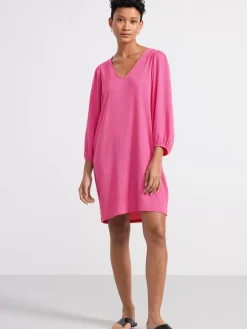 Klänningar>Lindex Tunika Med Puffarm Pink