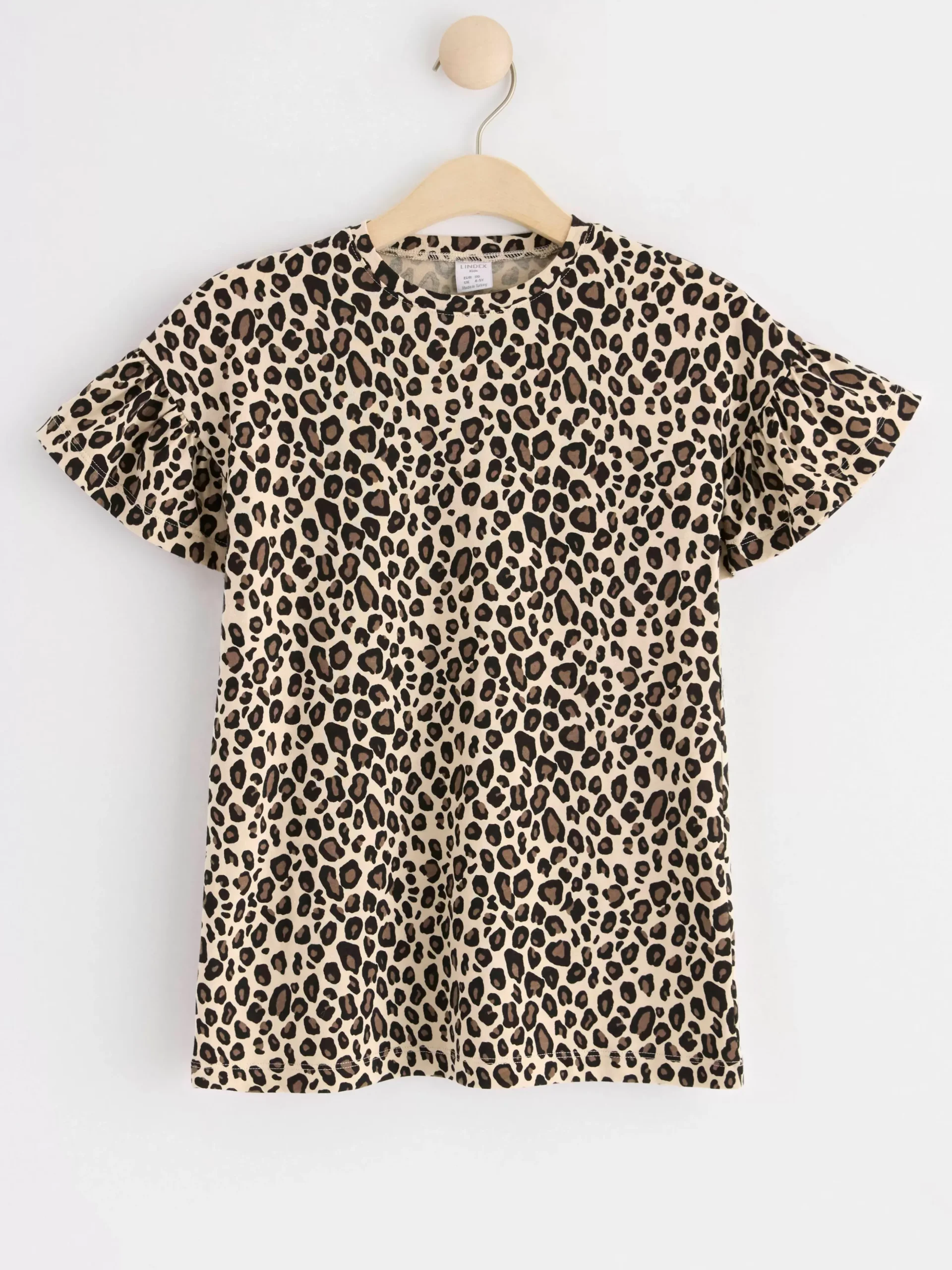 Toppar & T-Shirts>Lindex Tunika Med Volangarm Light Beige