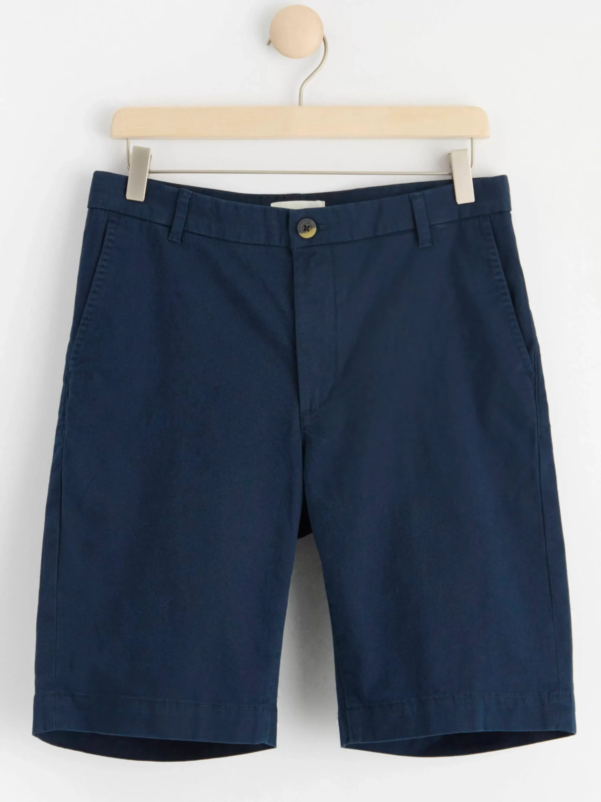 Shorts & Cykelbyxor>Lindex Twillshort Med Normalhog Midja Dark Navy