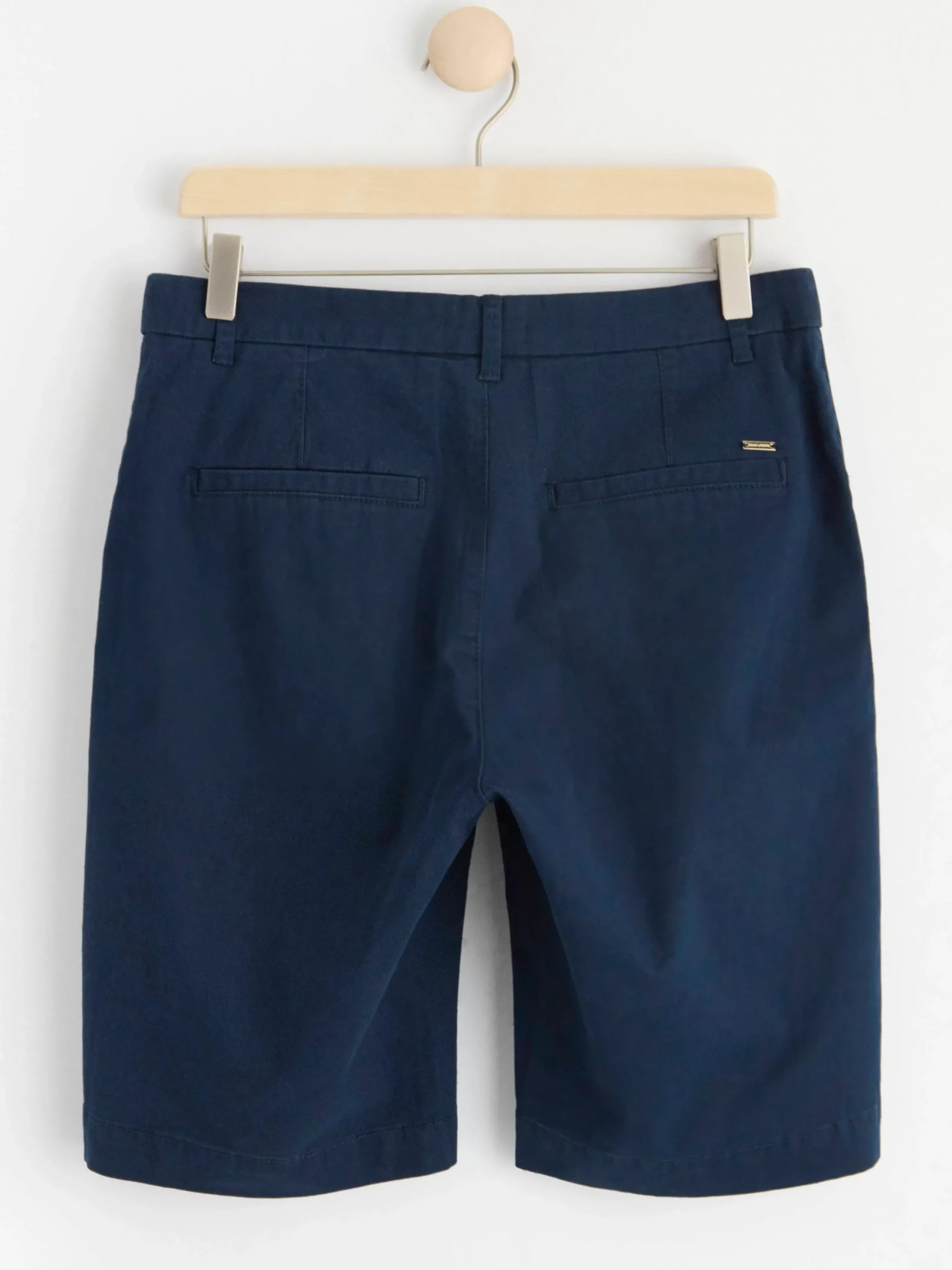 Shorts & Cykelbyxor>Lindex Twillshort Med Normalhog Midja Dark Navy