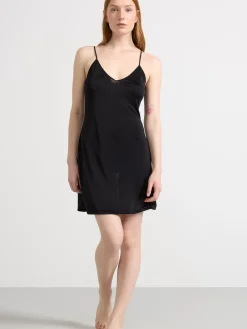 UnderKlänningar>Lindex Underklanning I Satin Black