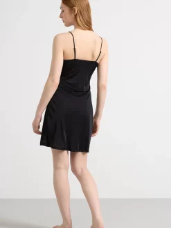 UnderKlänningar>Lindex Underklanning I Satin Black