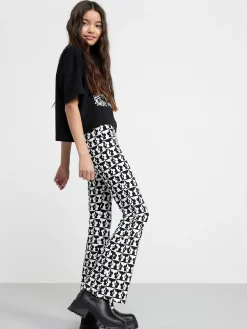 Byxor & Leggings>Lindex Utsvangda Leggings Med Borstad Insida Black