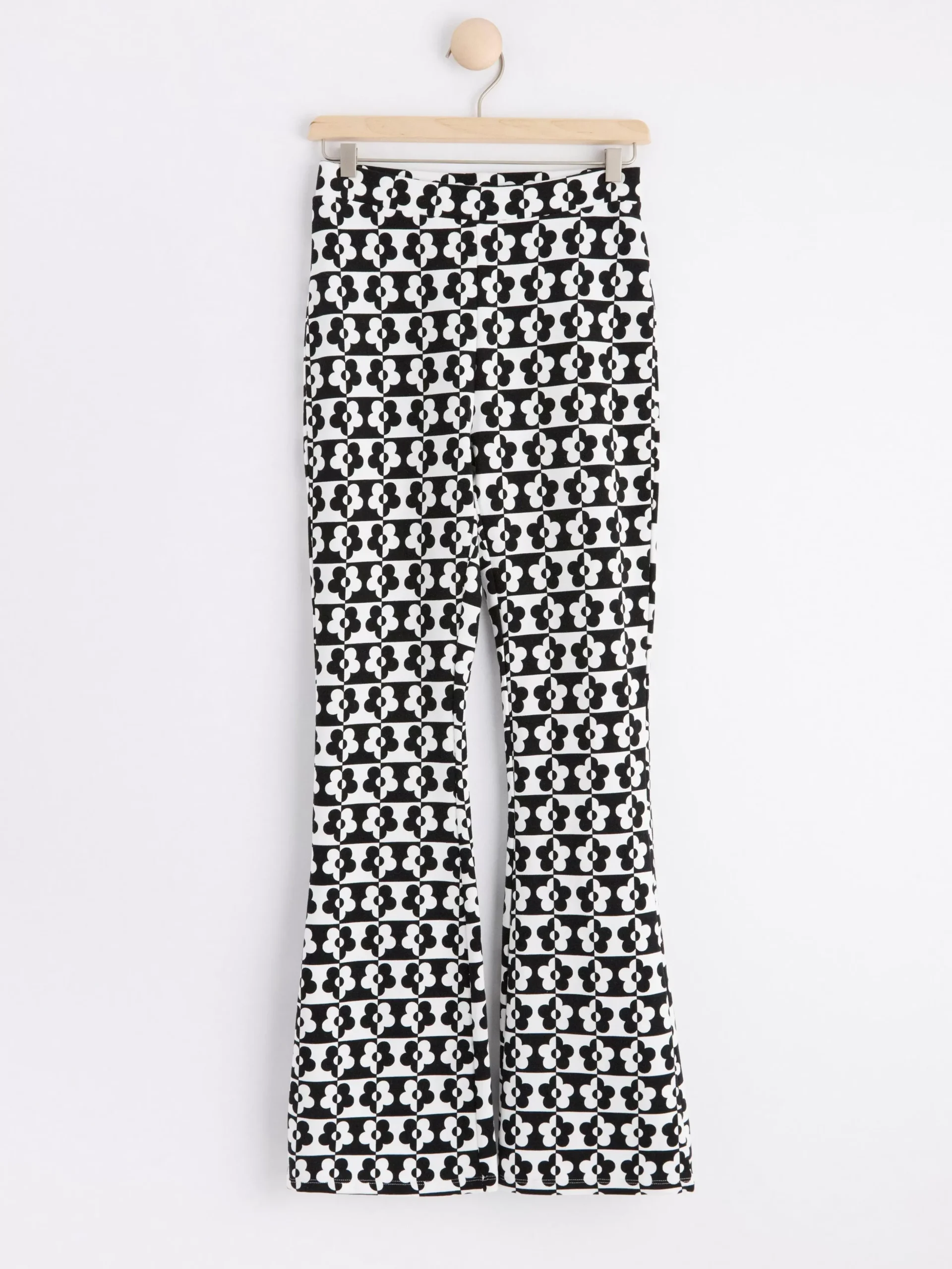 Byxor & Leggings>Lindex Utsvangda Leggings Med Borstad Insida Black