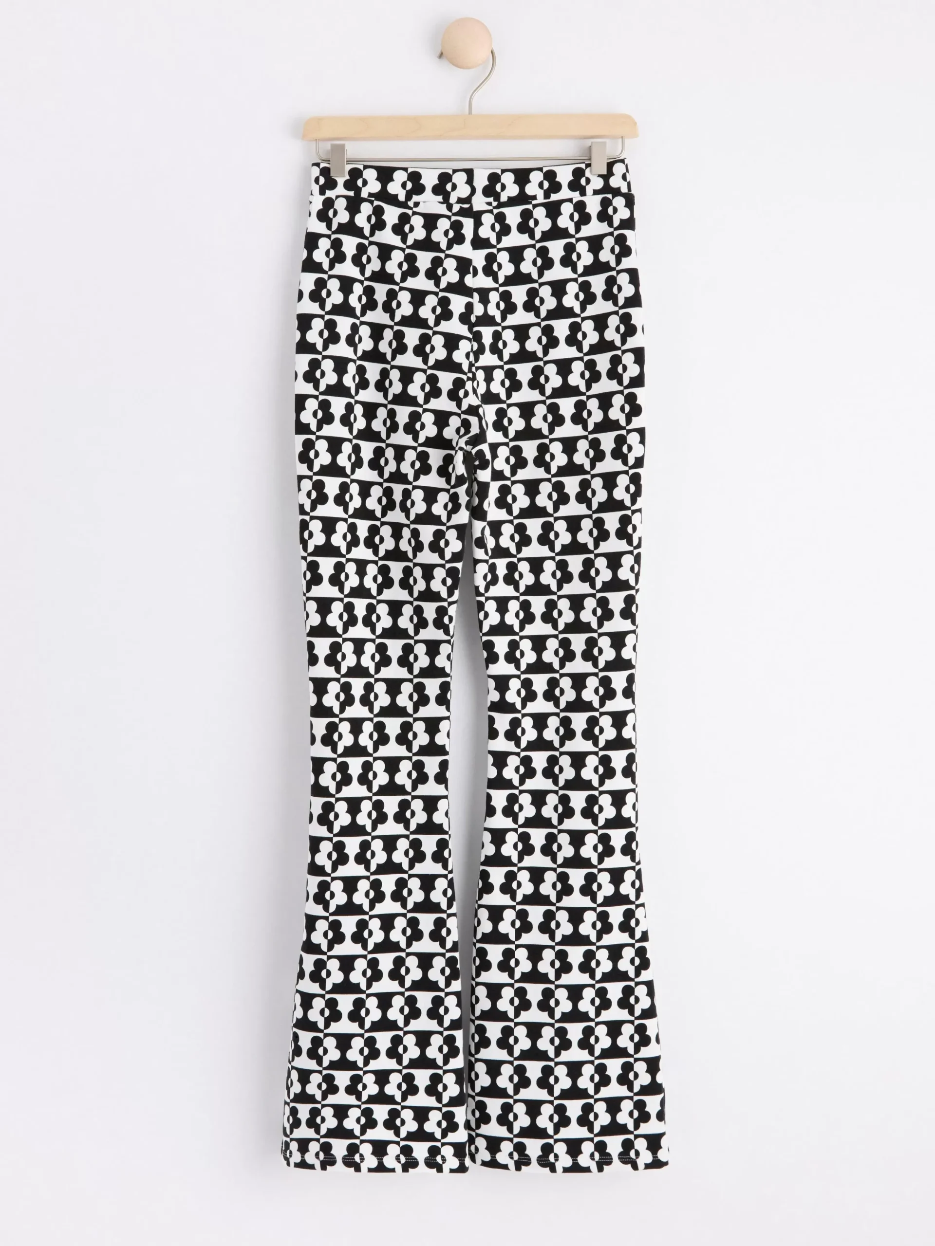 Byxor & Leggings>Lindex Utsvangda Leggings Med Borstad Insida Black