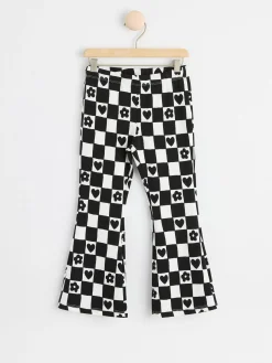 Byxor & Leggings>Lindex Utsvangda Leggings Med Borstad Insida Off Black
