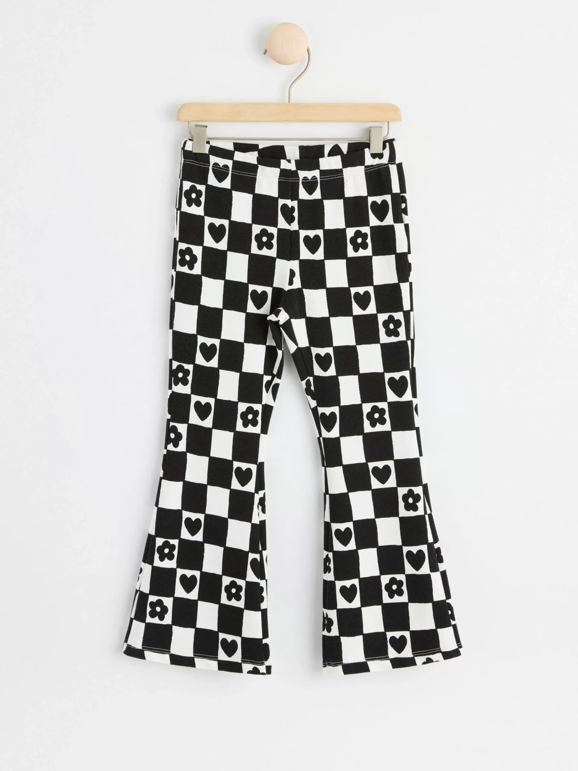 Byxor & Leggings>Lindex Utsvangda Leggings Med Borstad Insida Off Black