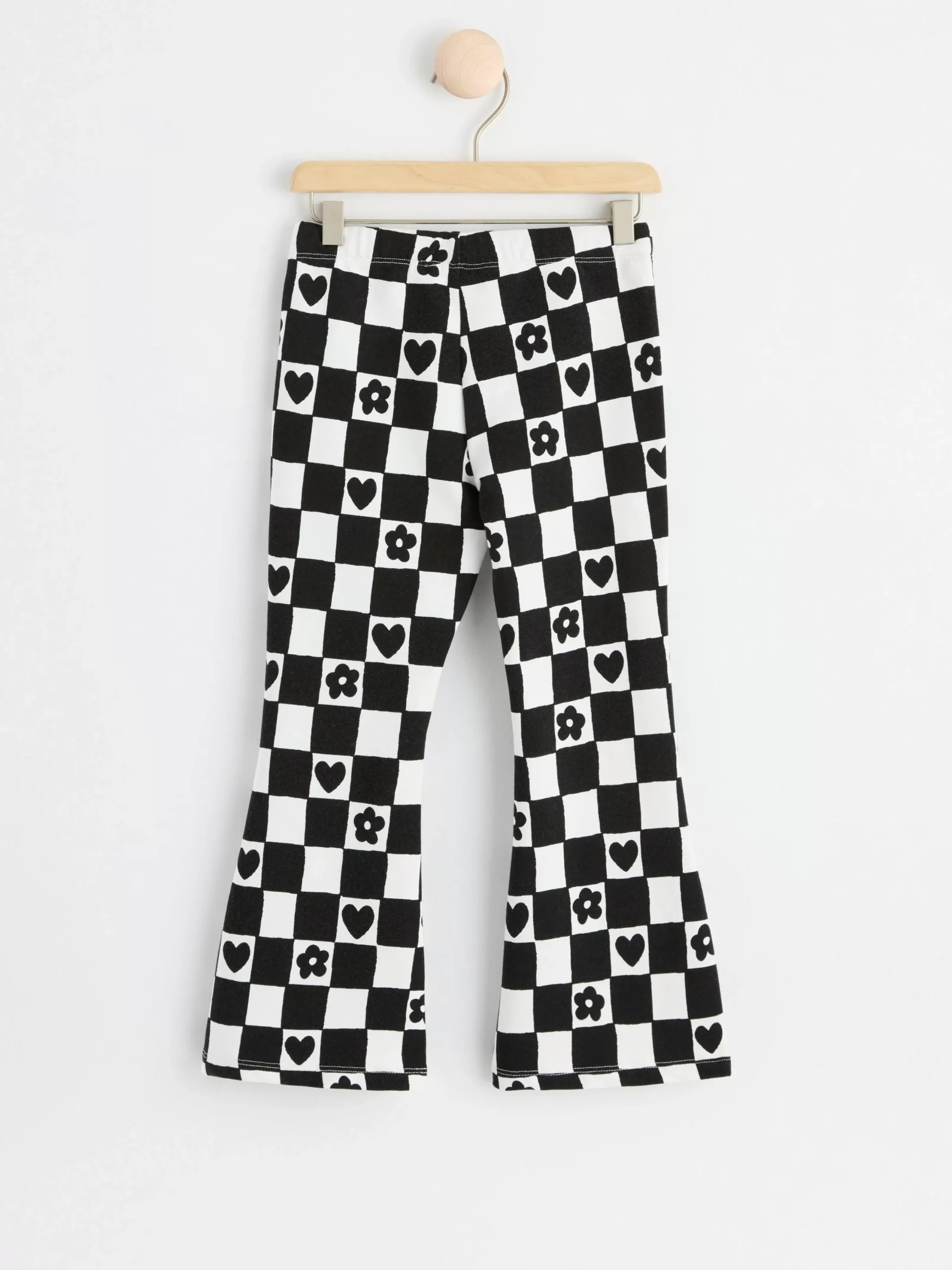 Byxor & Leggings>Lindex Utsvangda Leggings Med Borstad Insida Off Black