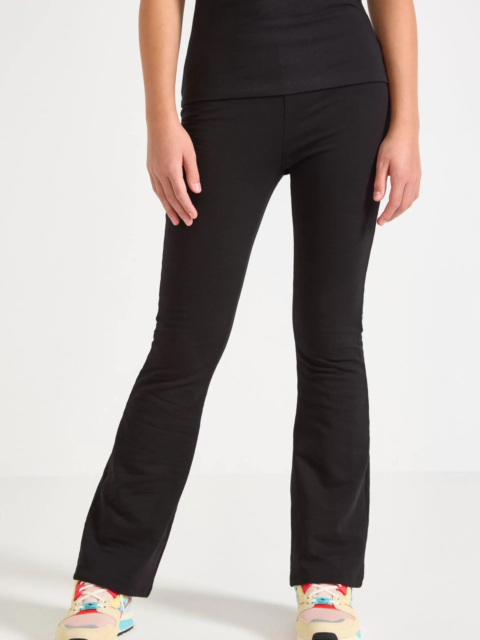Byxor & Leggings>Lindex Utsvangda Leggings Med Borstad Insida Black
