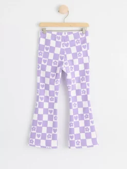 Byxor & Leggings>Lindex Utsvangda Leggings Med Borstad Insida Light Lilac
