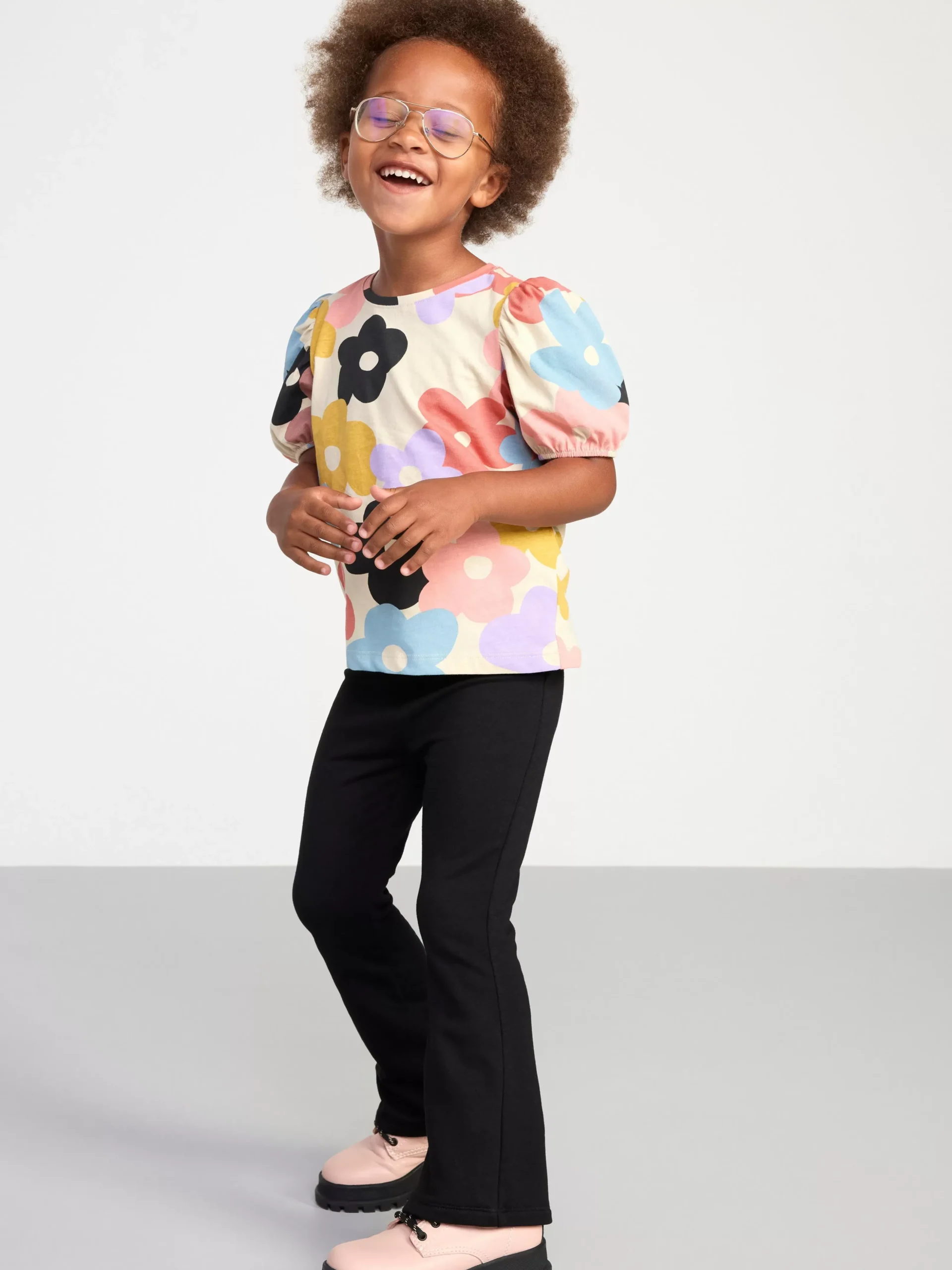 Byxor & Leggings>Lindex Utsvangda Leggings Med Borstad Insida Black