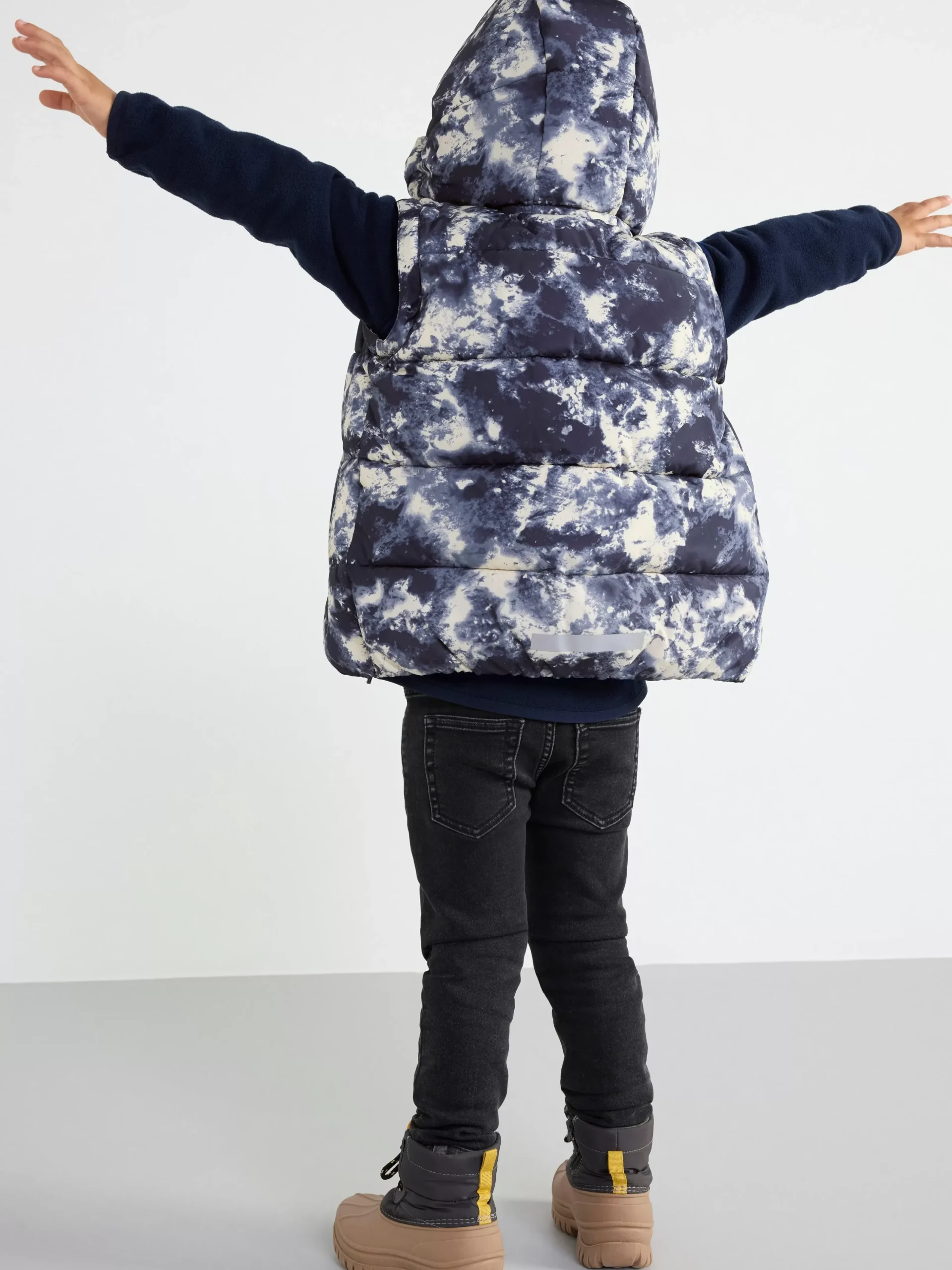 Ytterkläder>Lindex Vadderad Jacka Med Avtagbar Arm Light Beige