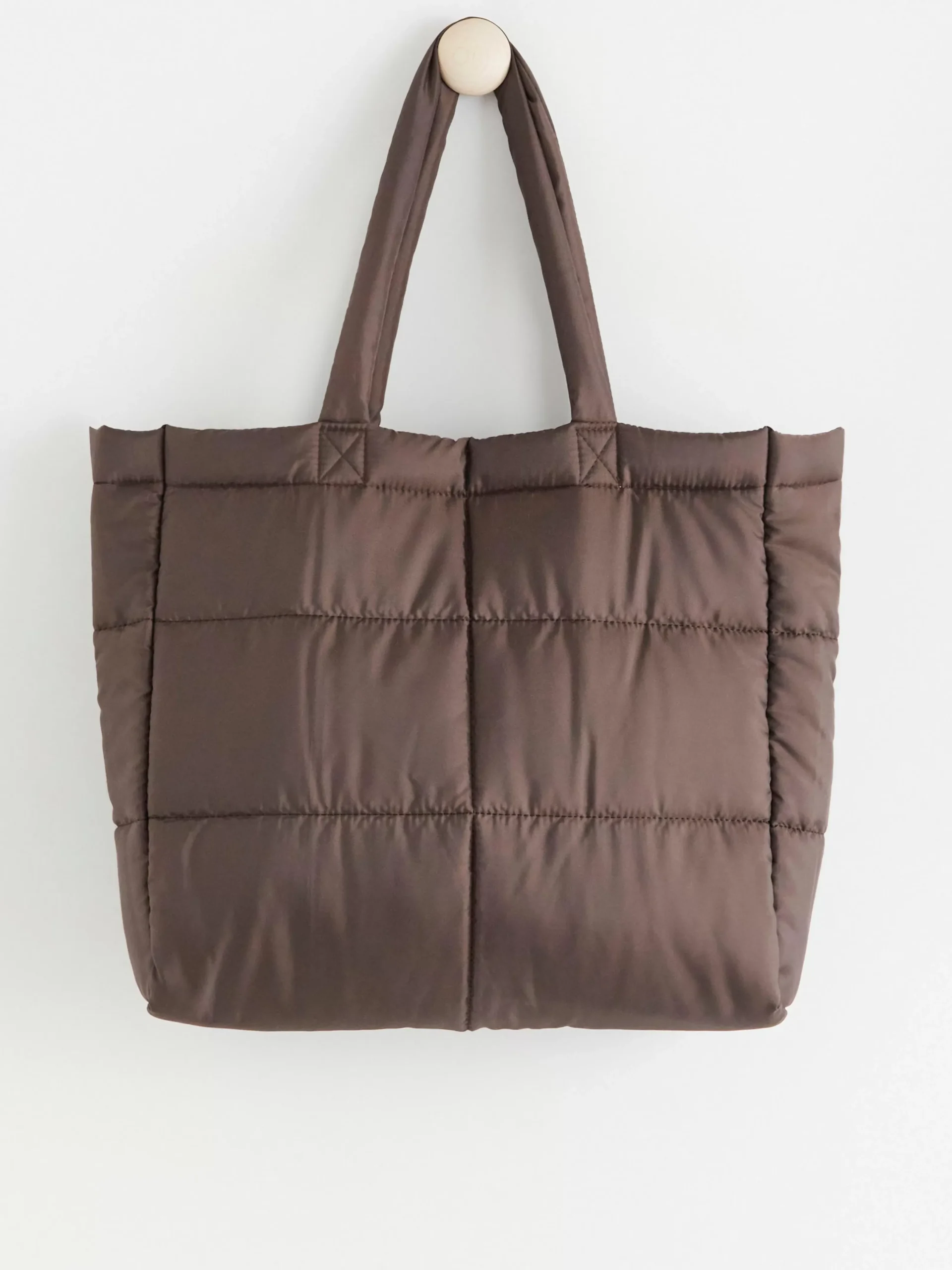 Accessoarer>Lindex Vadderad Shoppingvaska Dark Dusty Brown