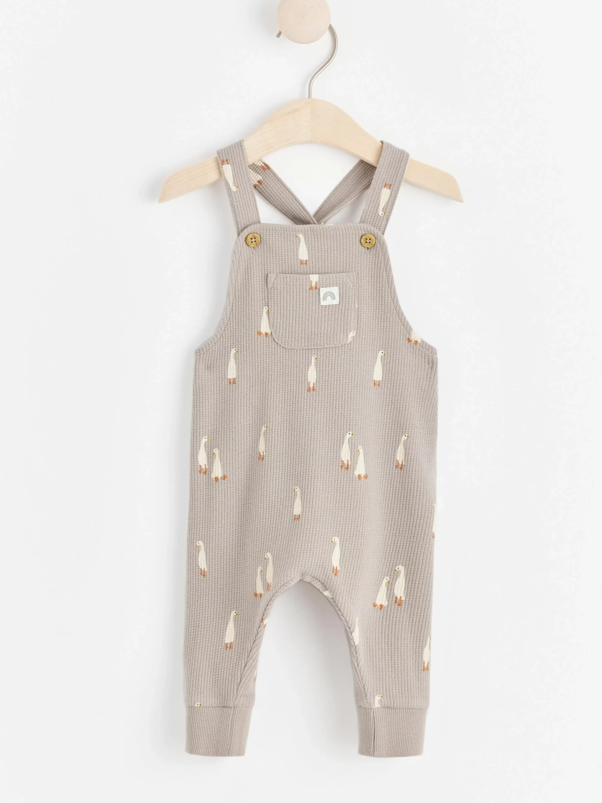 Byxor & Leggings>Lindex Vafflad Hangslebyxa Med Gass Light Beige