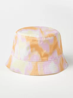 Accessoarer>Lindex Vandbar Bucket Hat Med Batikmonster Light Orange