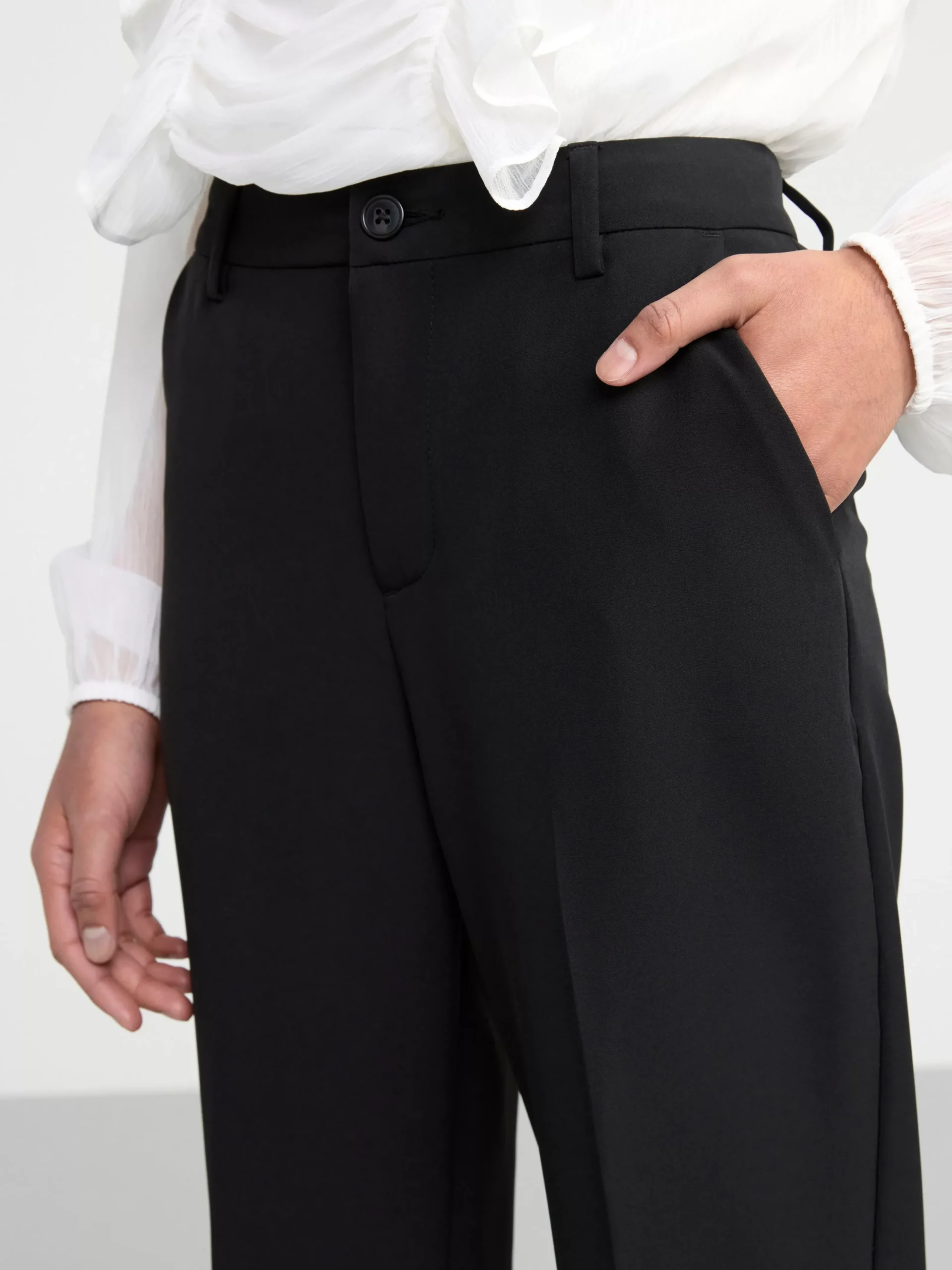 Byxor & Leggings>Lindex Vanja Vida Byxor Med Hog Midja Black